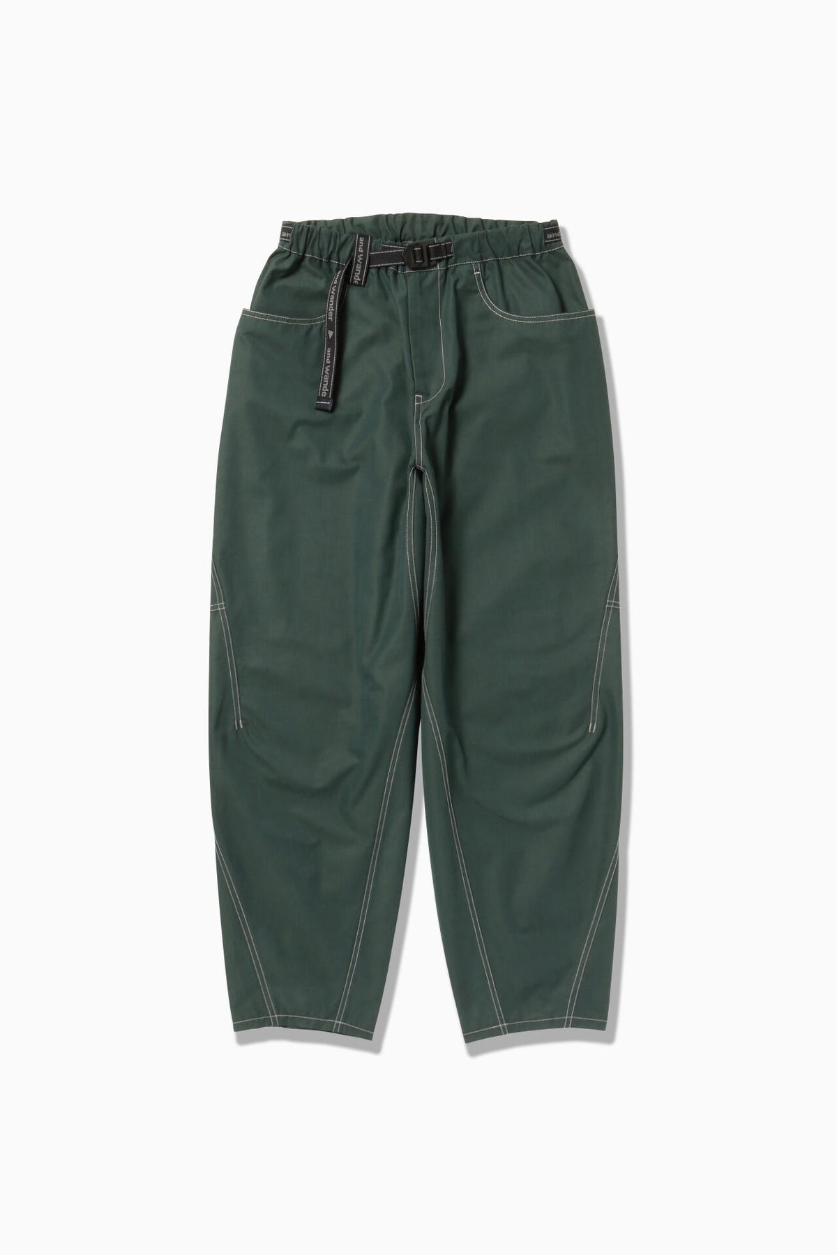 high count cloth wide pants | and wander（アンドワンダー 