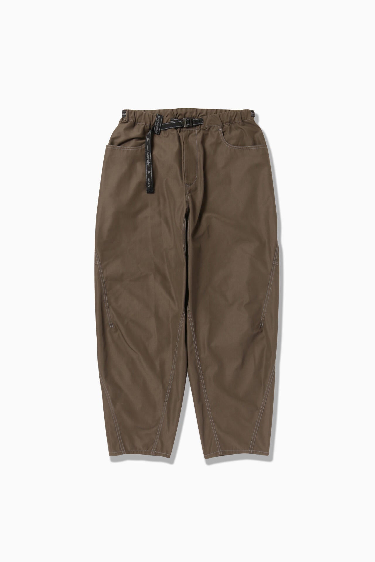 high count cloth wide pants | and wander（アンドワンダー