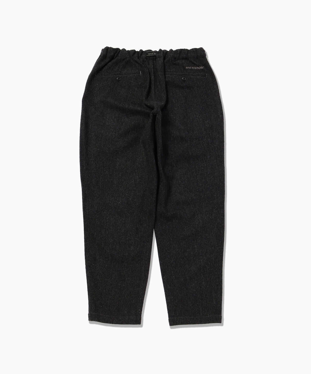 REWOOL tweed tapered pants