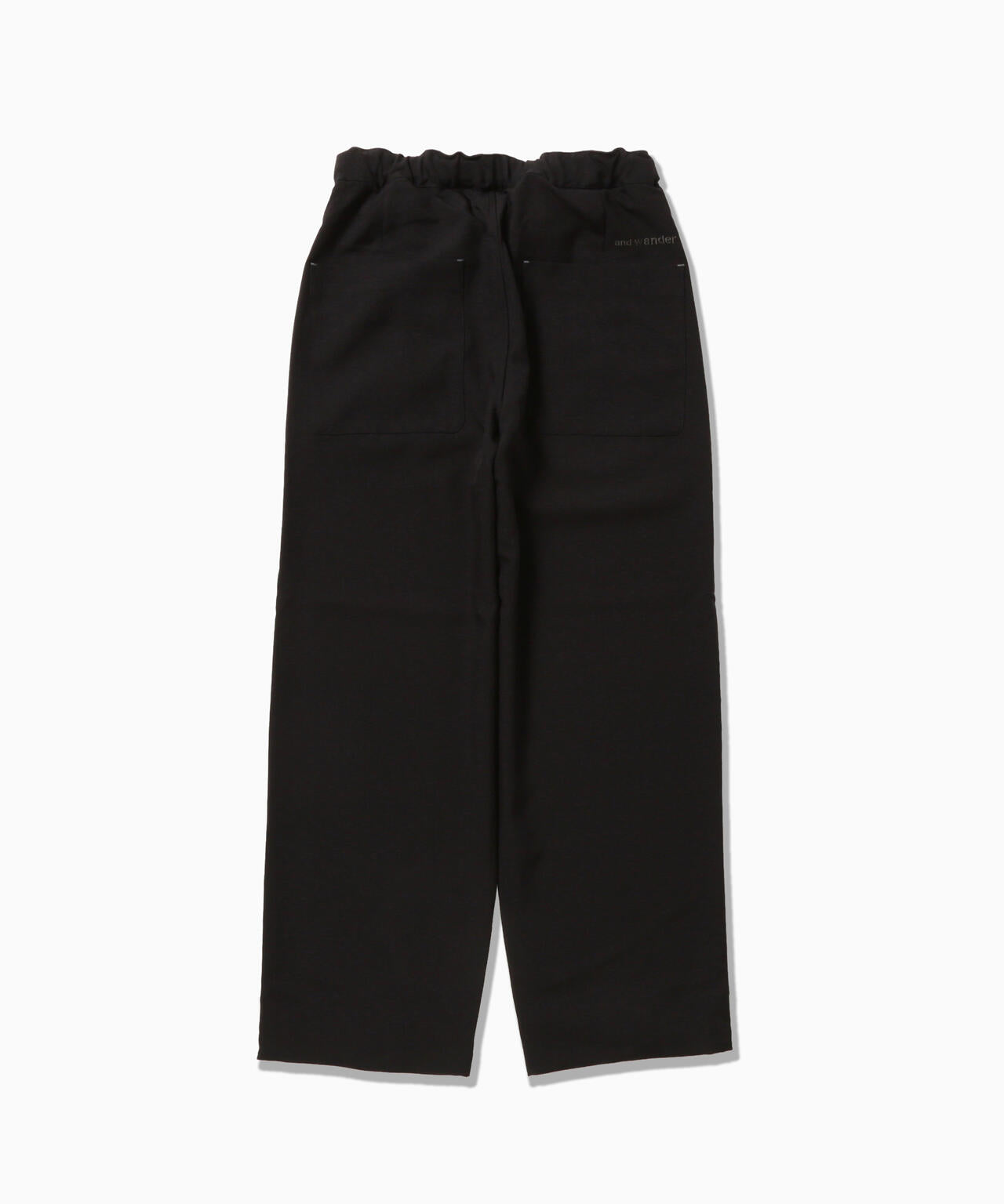 PE melange twill wide pants