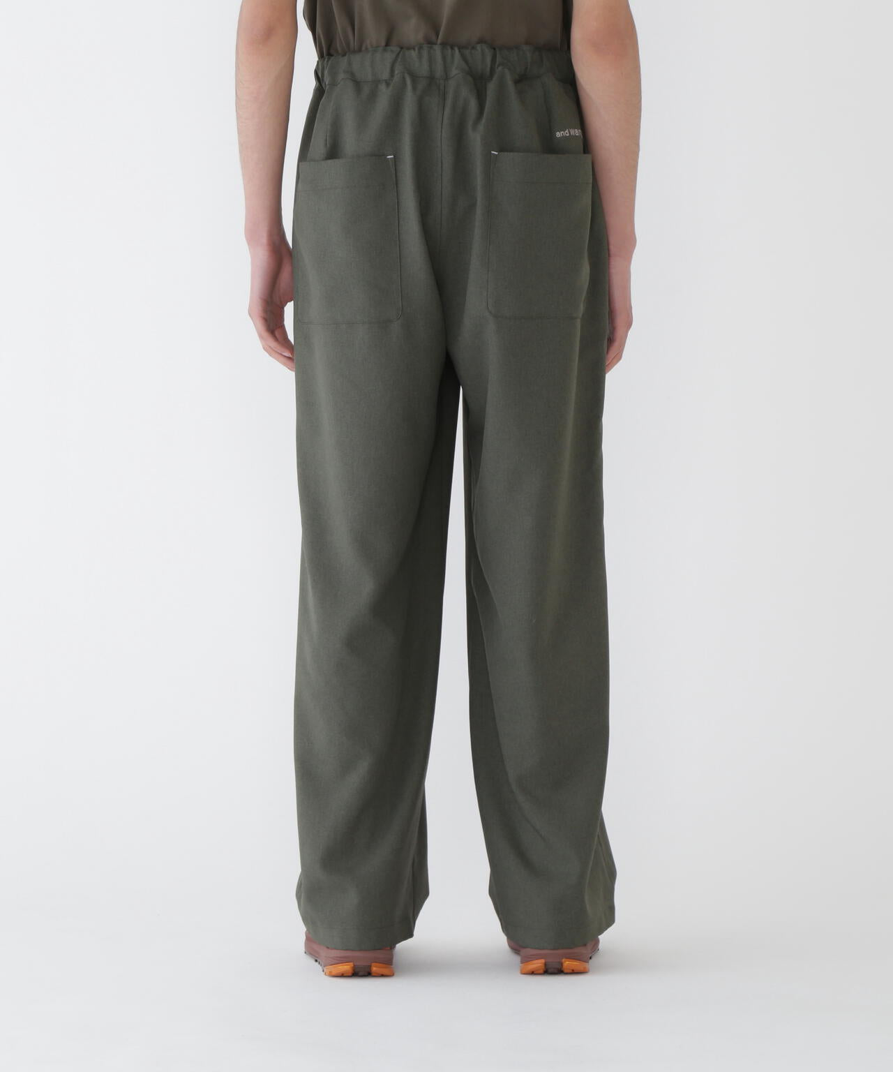 パンツ and wander PE melange twill wide pants And Wander – PE Melange Twill Wide Pants Khaki