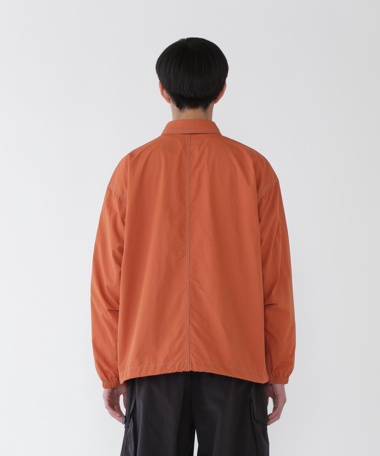 crinkled nylon shirts jacket | and wander（アンドワンダー