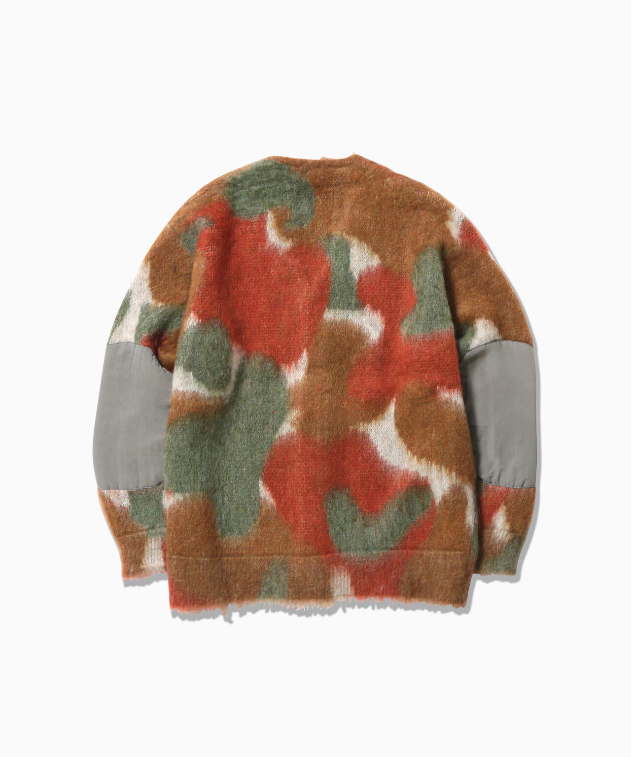 mix color shaggy knit cardigan | and wander（アンドワンダー