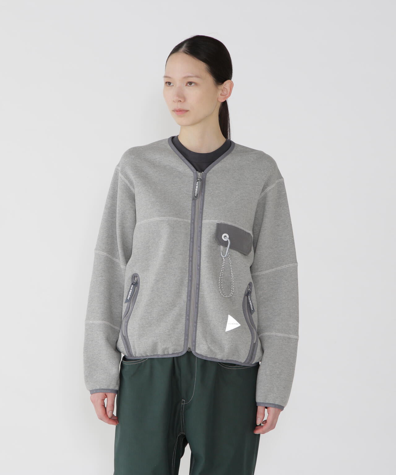 美品　アンドワンダー　カーディガン　3 sweat cardigan | and wander（アンドワンダー） ｜【公式】通販