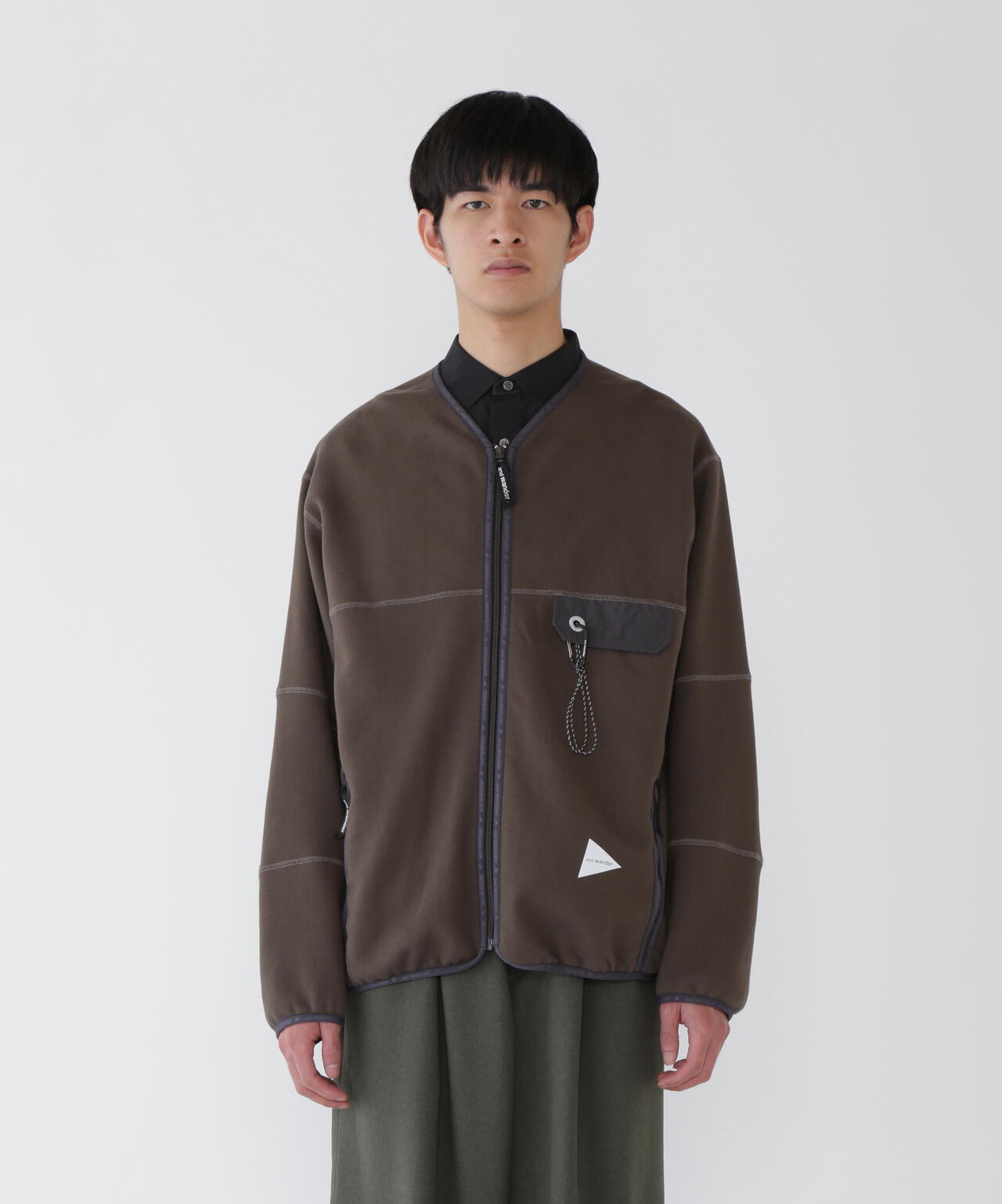 美品　アンドワンダー　カーディガン　3 美品 アンドワンダー カーディガン 3 St.Johns 3rd CLUB(セント