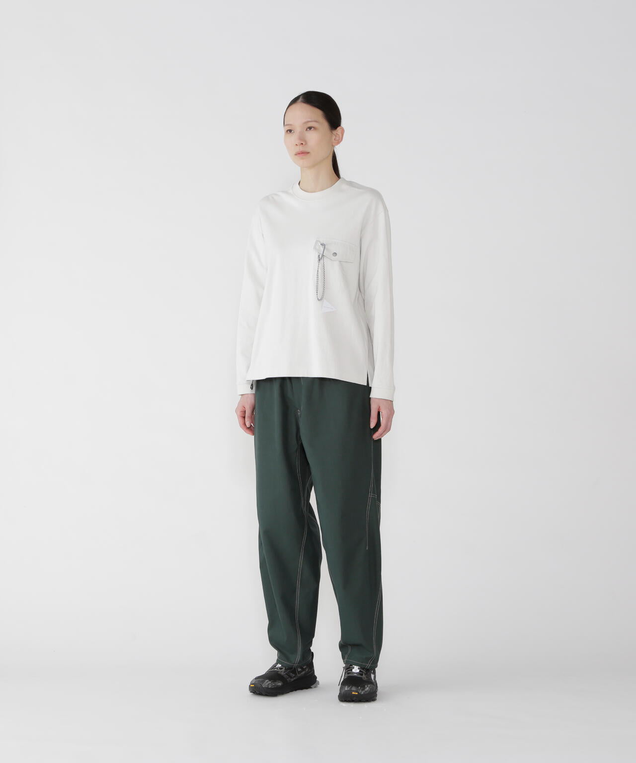 heavy cotton pocket LS T