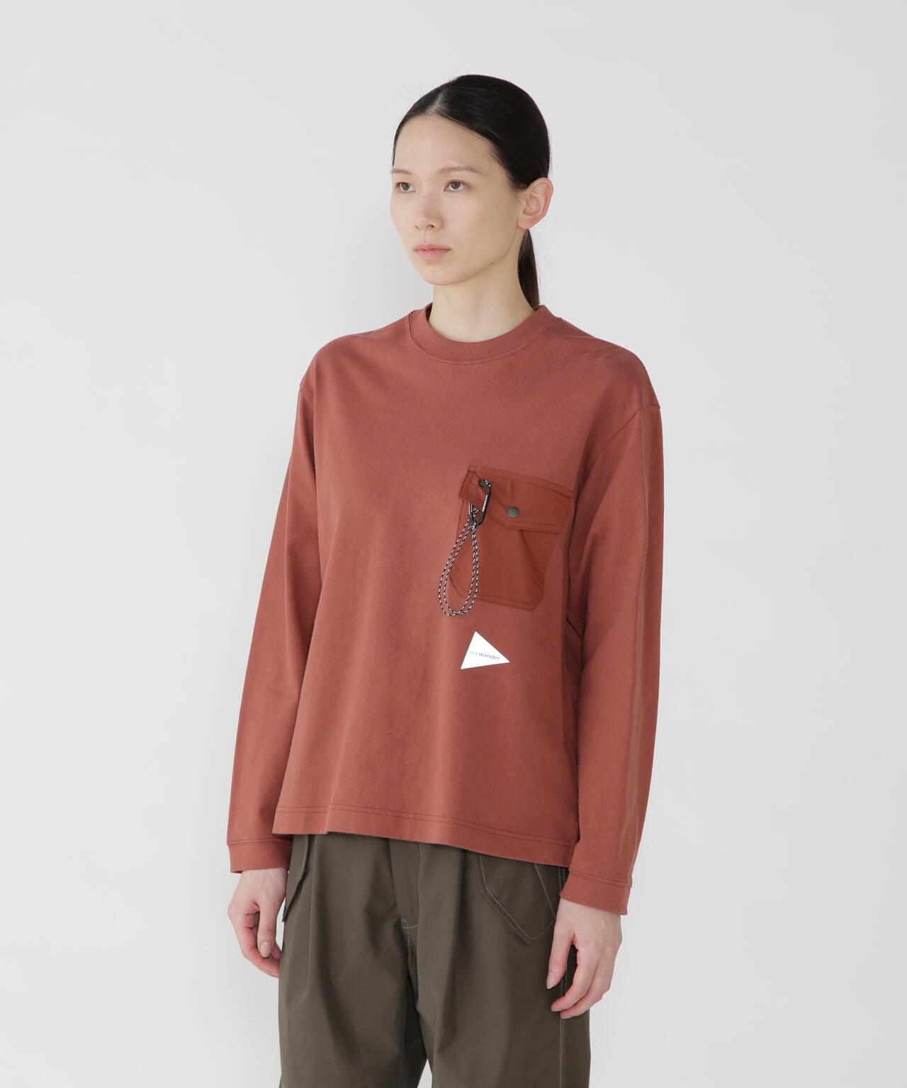 heavy cotton pocket LS T