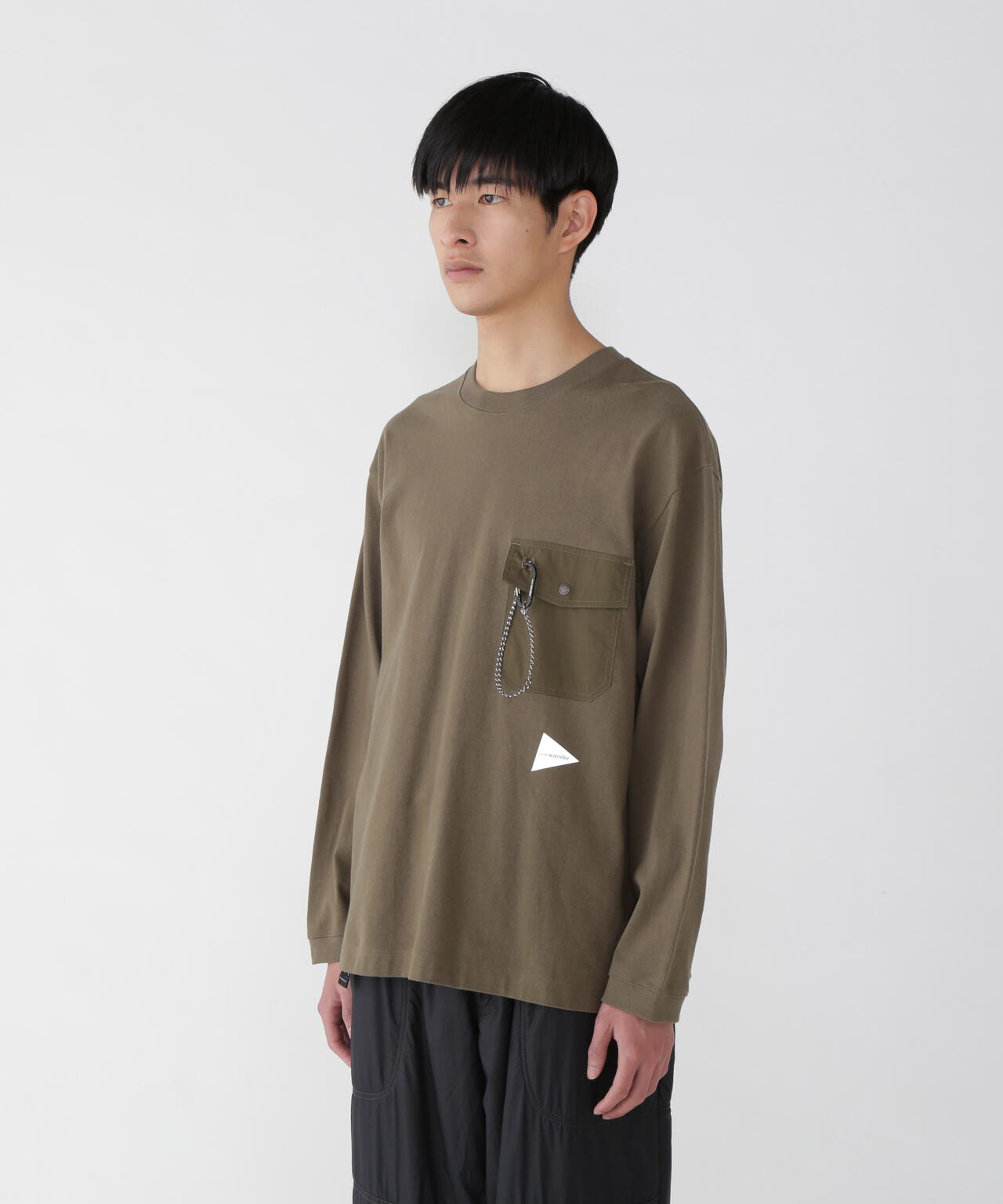 heavy cotton pocket LS T