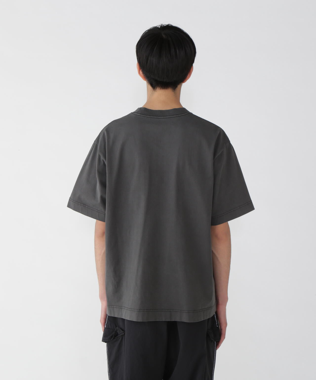 ROA x and wander garment dye printed T | and wander（アンド