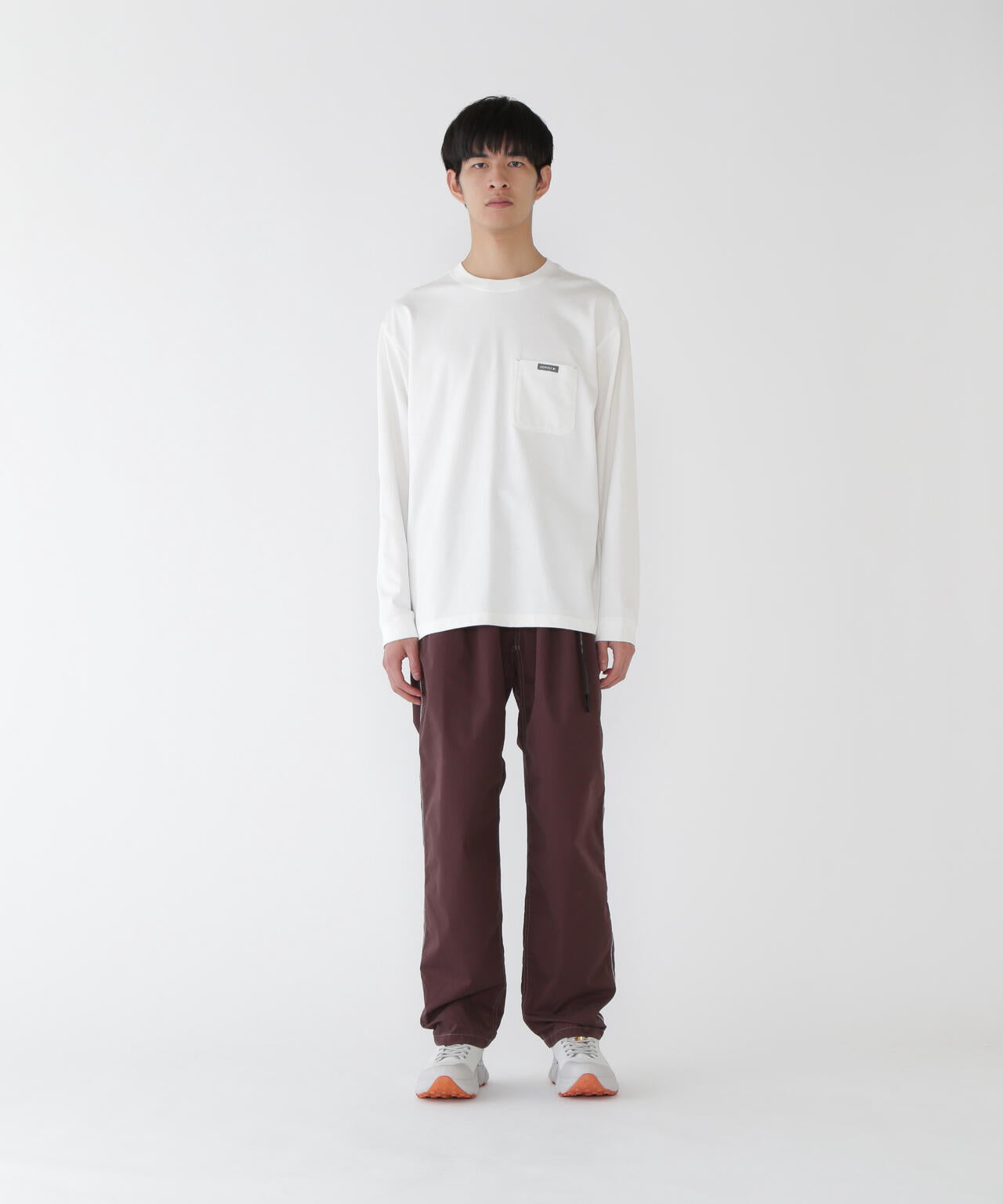 GRAMICCI × and wander backprint L/S tee | and wander（アンド
