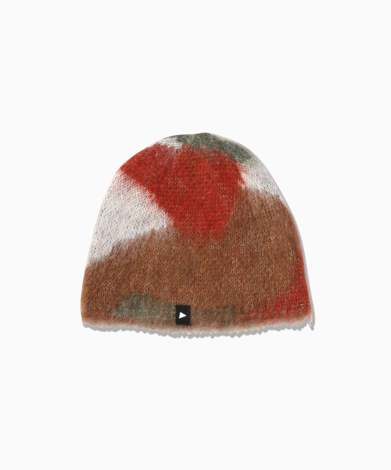 mix color shaggy knit cap