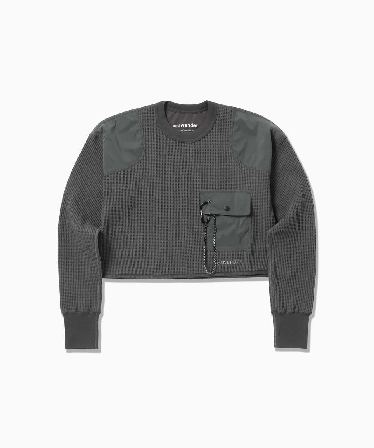 トップス and wander PE waffle short length T PE waffle short length T (W) | and wander（アンドワンダー