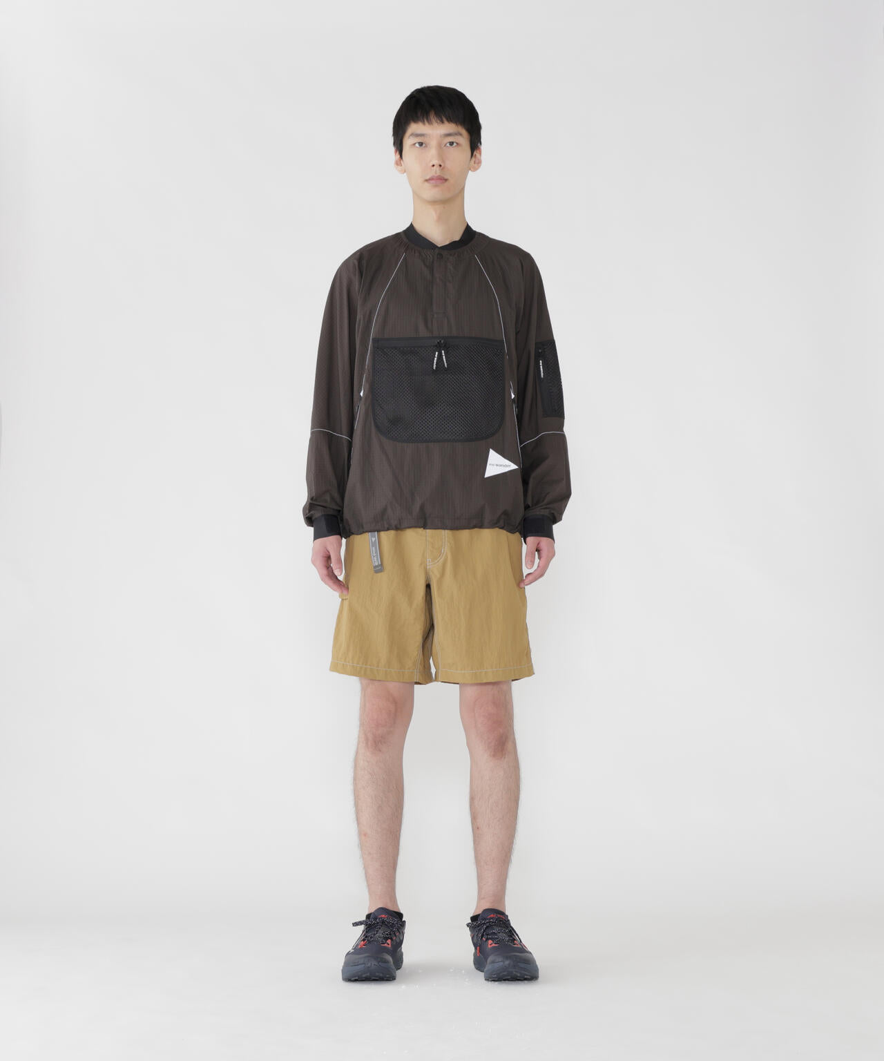 breath rip pullover jacket | and wander（アンドワンダー） ｜【公式
