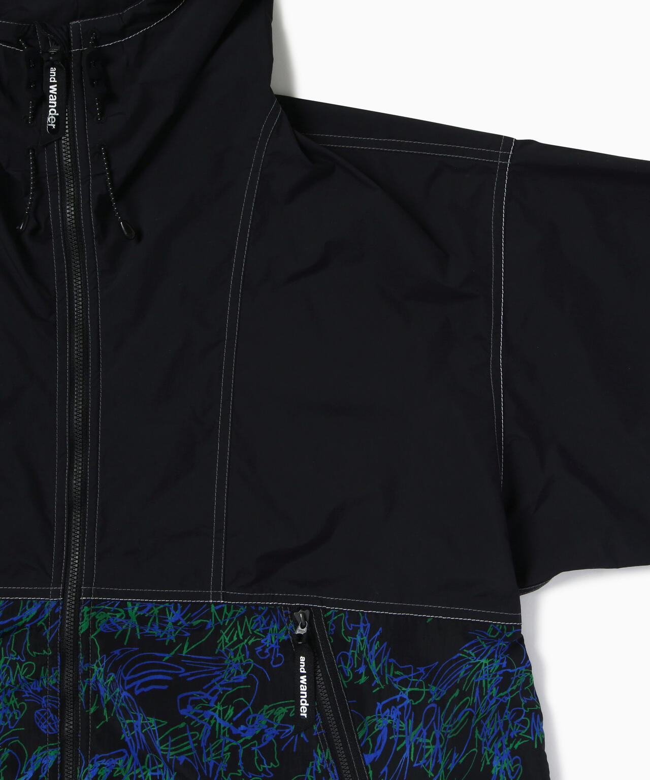 printed wind jacket | and wander（アンドワンダー） ｜【公式】通販