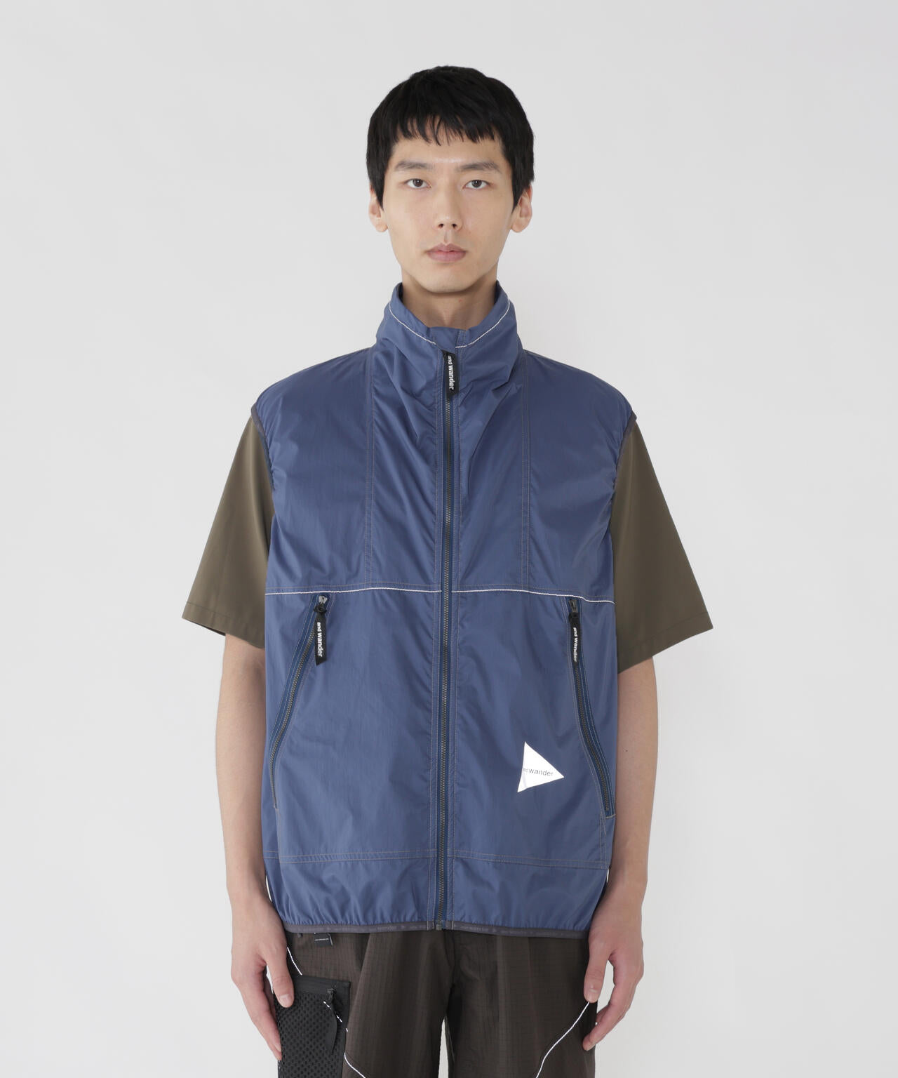 PERTEX wind vest | and wander（アンドワンダー） ｜【公式】通販mix