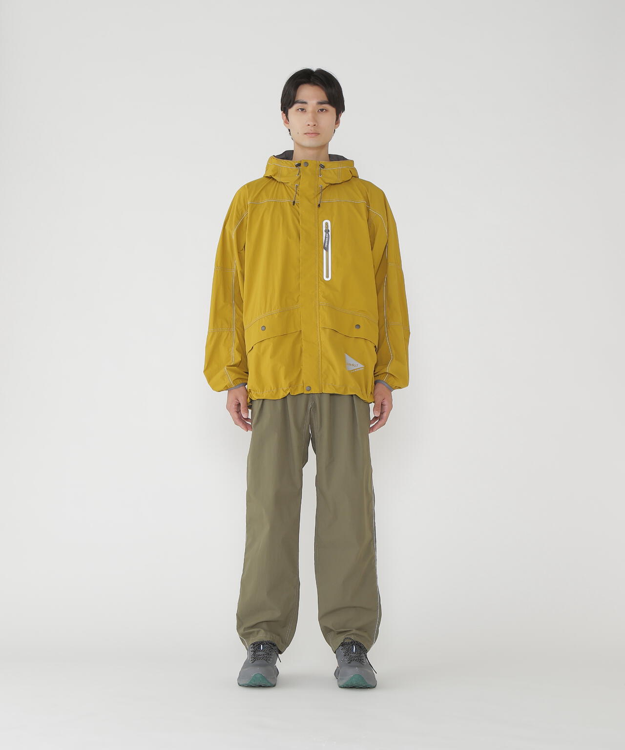 Gramicci × and wander brushed nylon jacket