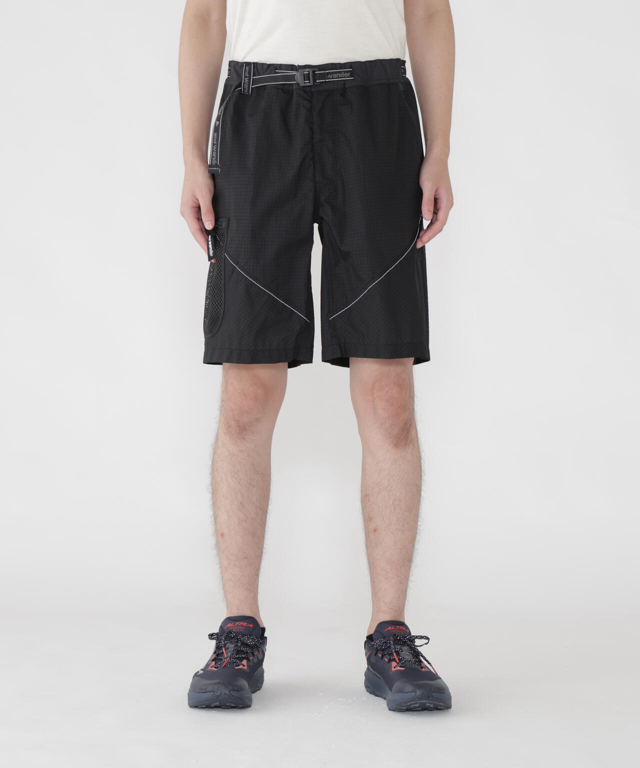 breath rip short pants | and wander（アンドワンダー） ｜【公式