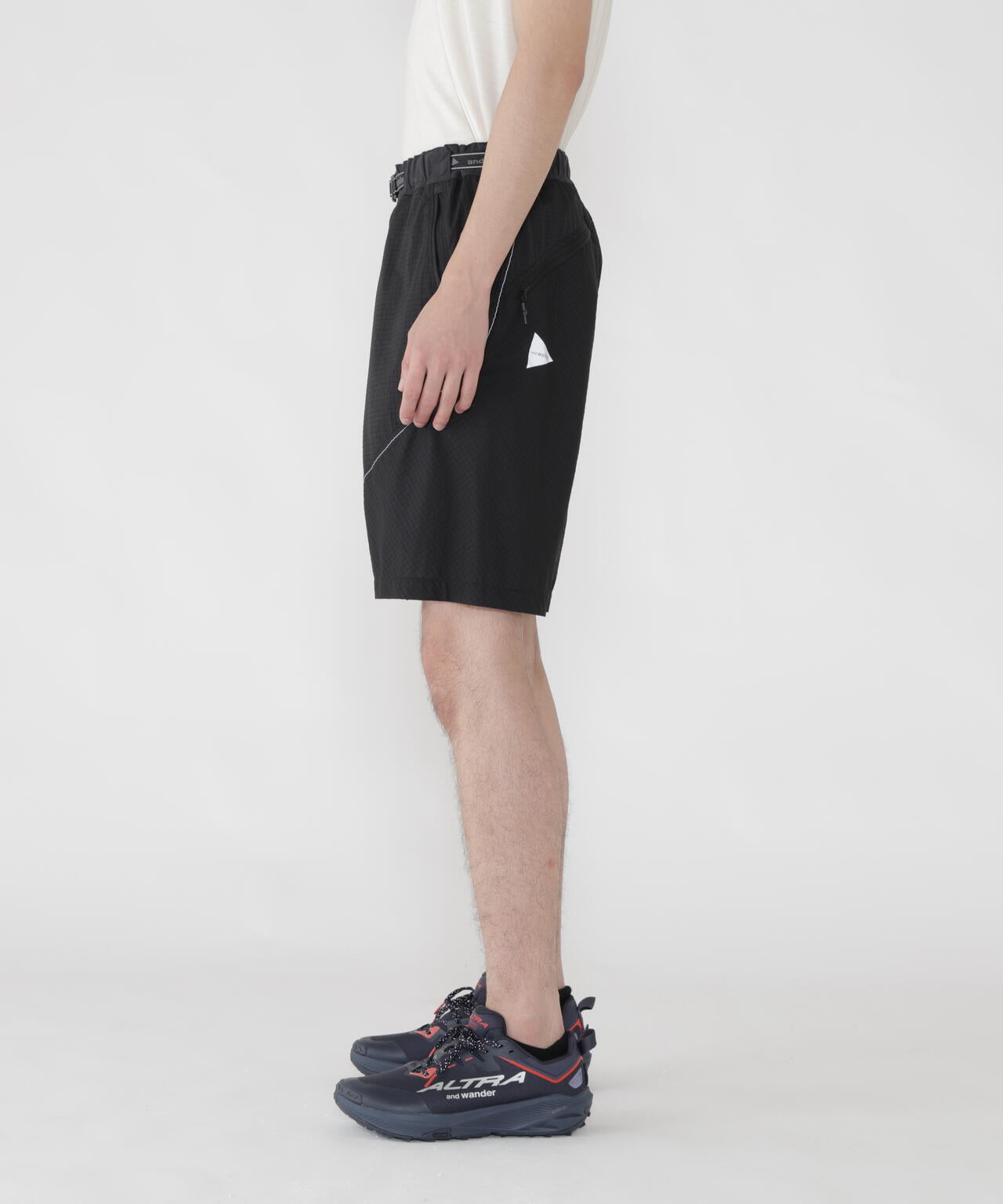 breath rip short pants | and wander（アンドワンダー） ｜【公式