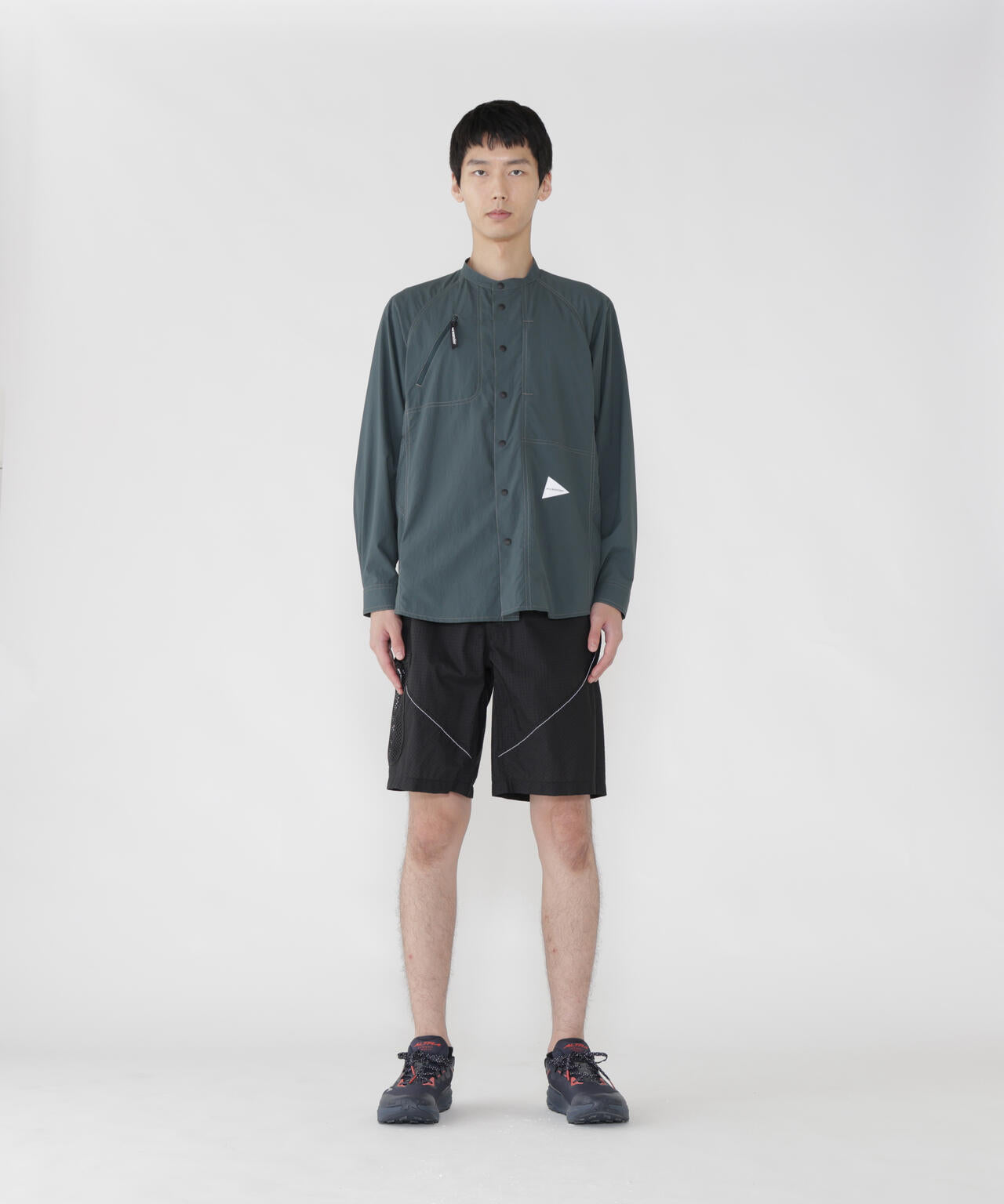 breath rip short pants | and wander（アンドワンダー） ｜【公式