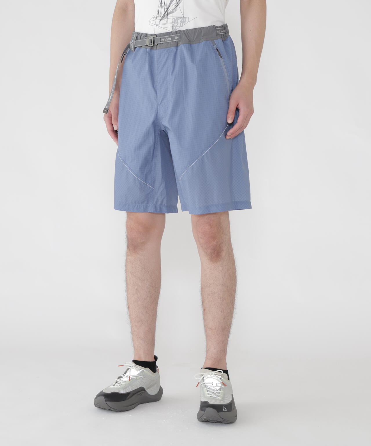 breath rip short pants | and wander（アンドワンダー） ｜【公式