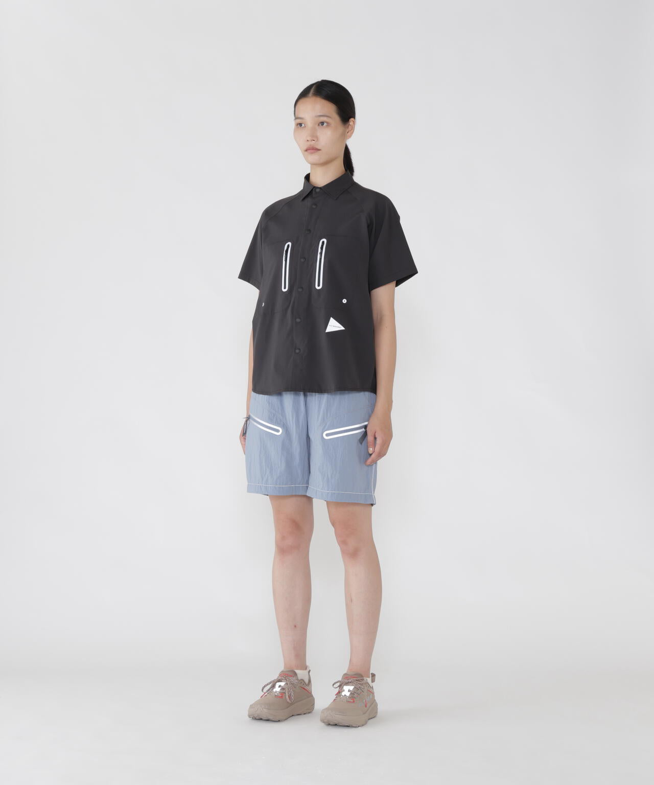 tech SS shirt | and wander（アンドワンダー） ｜【公式】通販mix