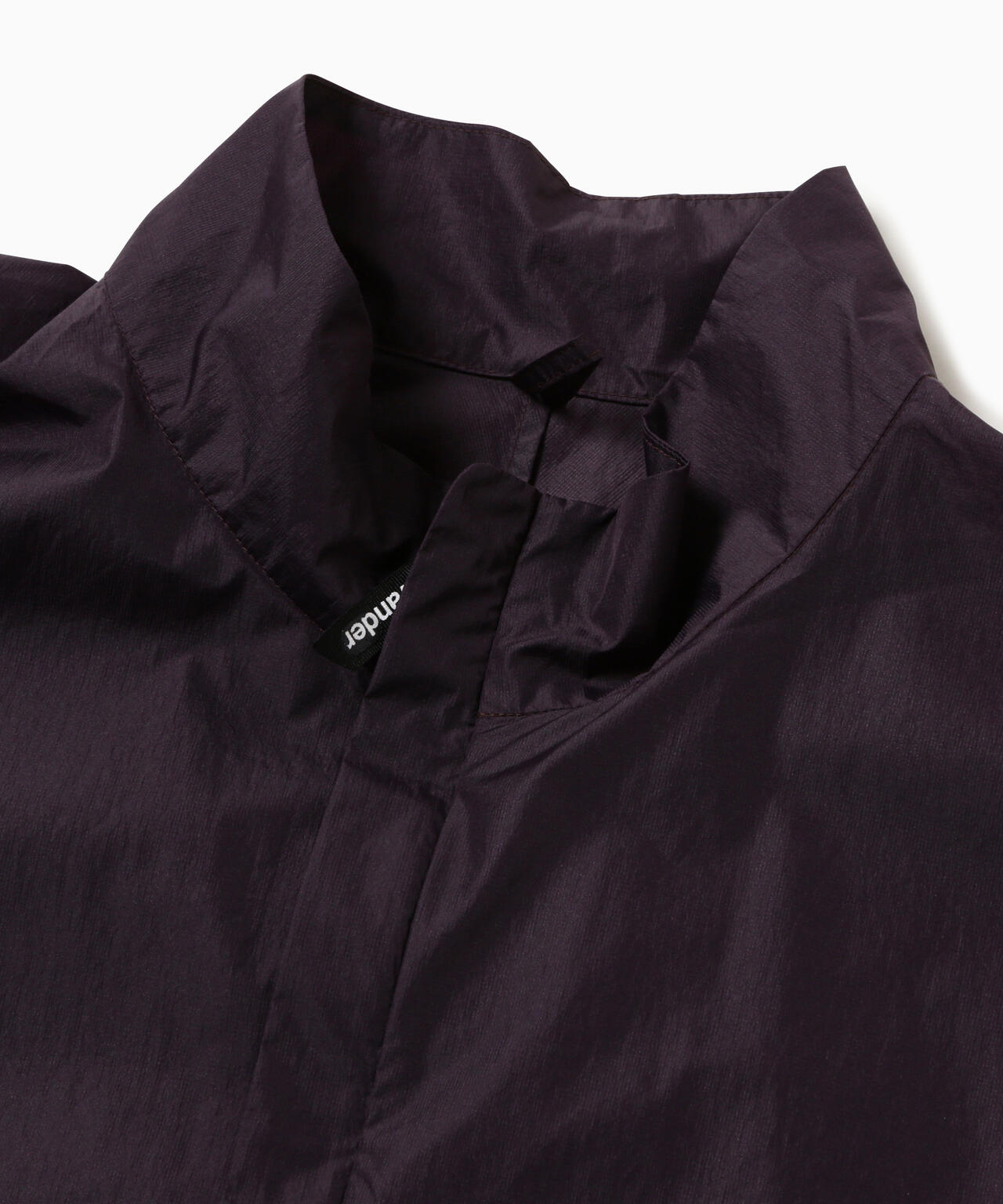 トレンド【大きいサイズタグ付き】23区 ブラック半袖ジャケット 44 oversized rip jacket | プルーフ ナイロン リップストップ オーバー
