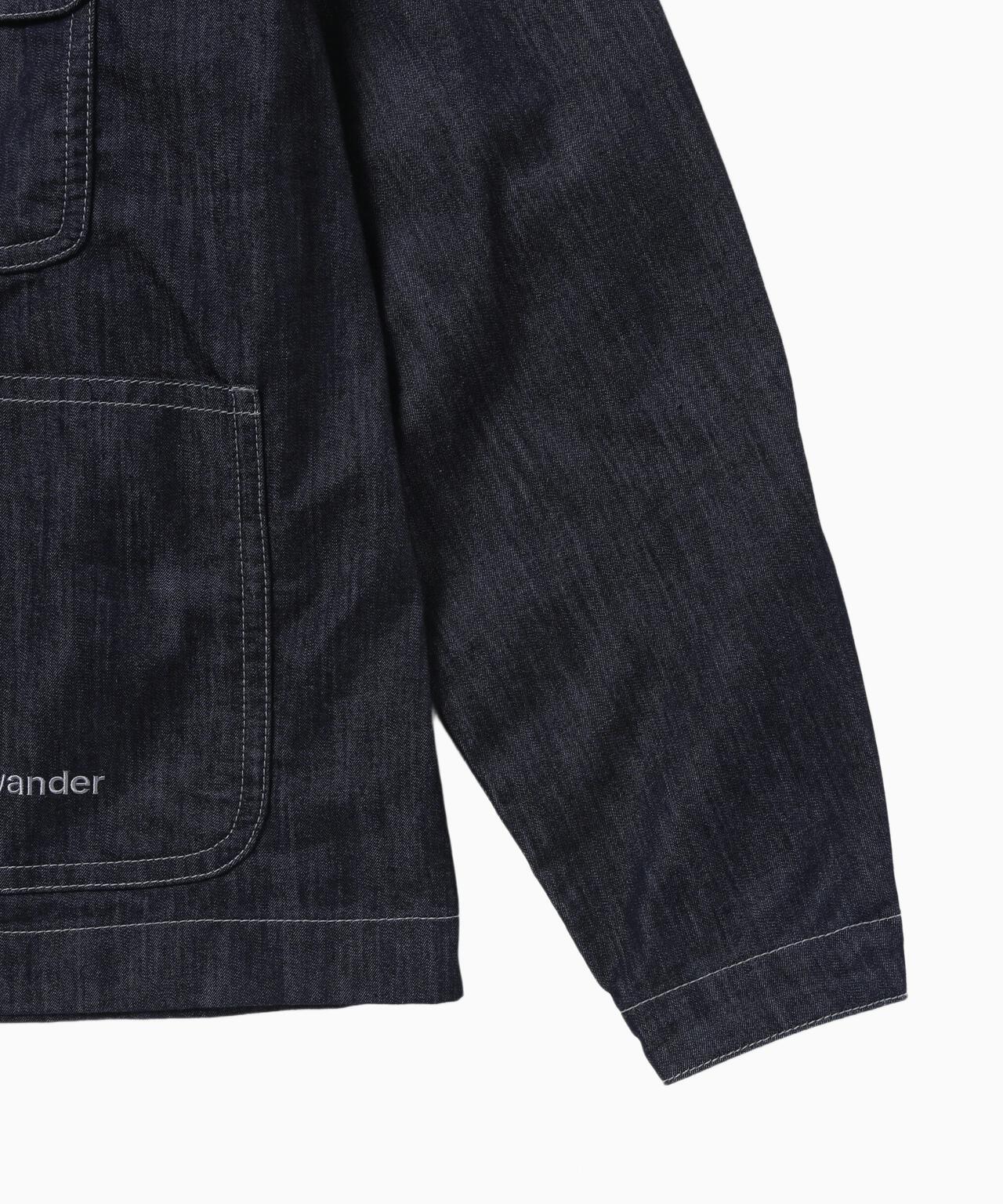 dry easy denim shirts jacket | and wander（アンドワンダー
