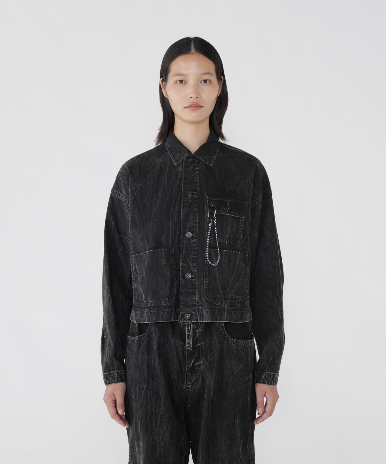bleach twill shirts jacket | and wander（アンドワンダー） ｜【公式