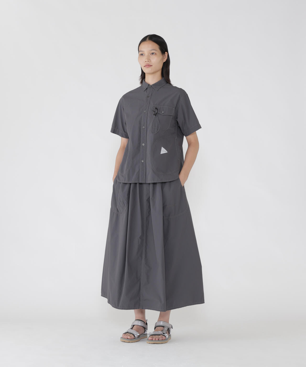 CORDURA cotton rip skirt (W) | and wander（アンドワンダー