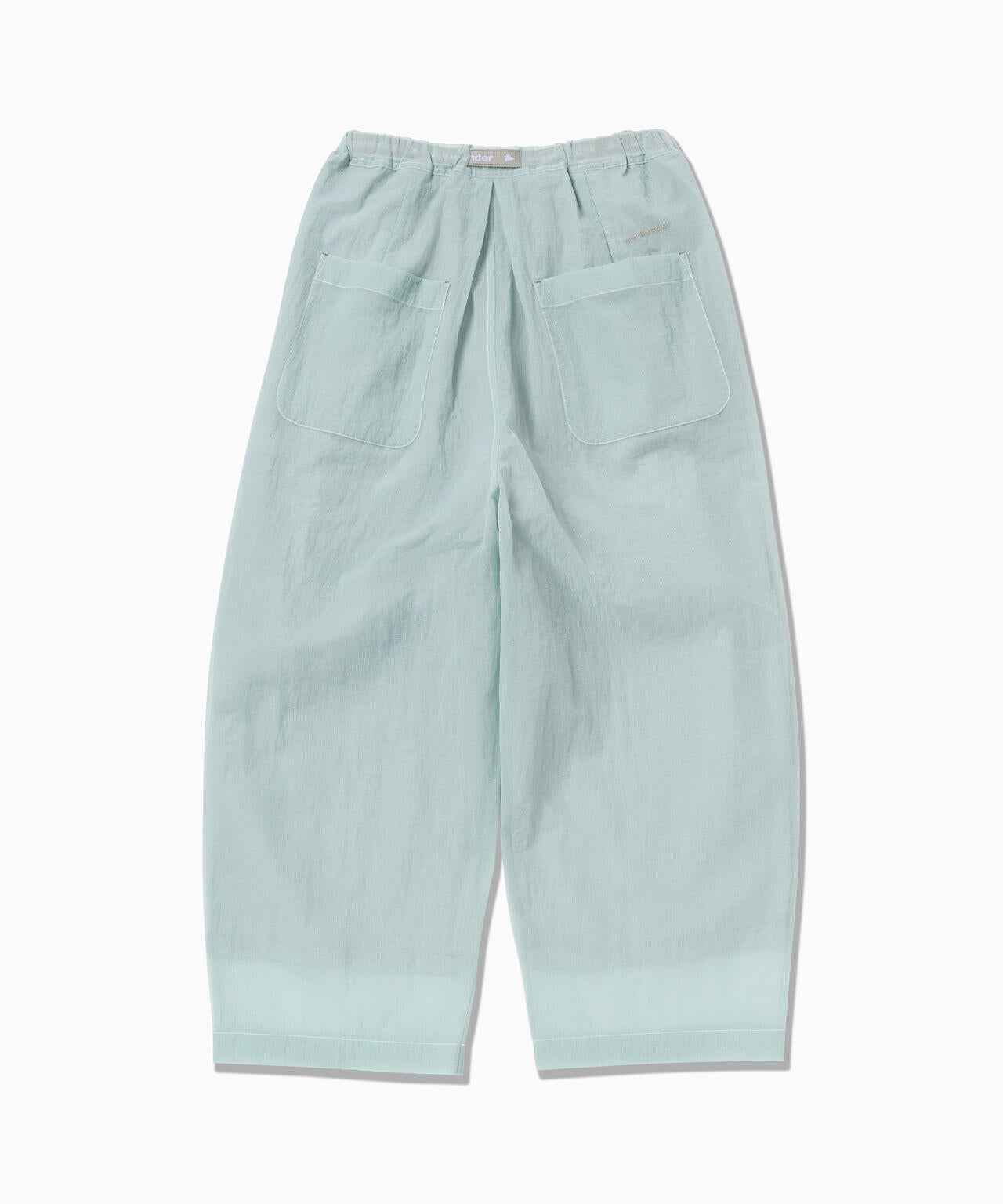 sheer ripstop sarouel pants (W) | and wander（アンドワンダー