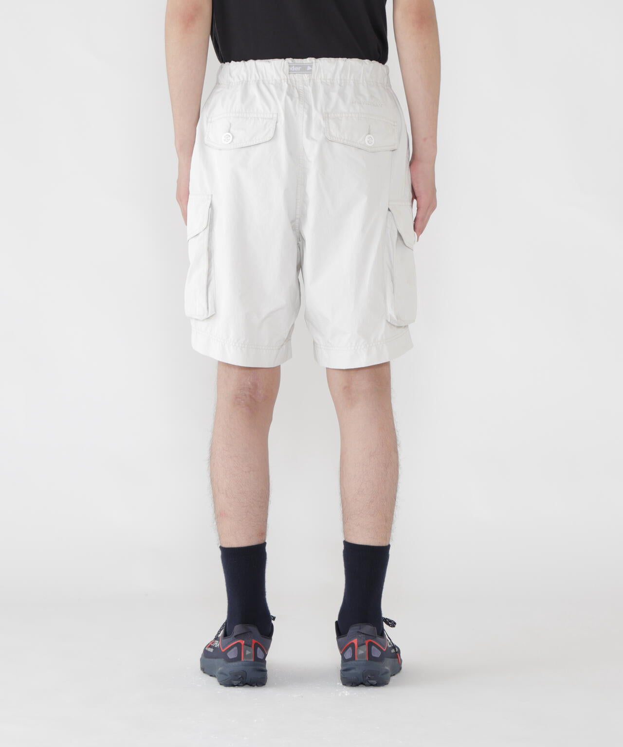 oversized cargo short pants (M) | and wander（アンドワンダー