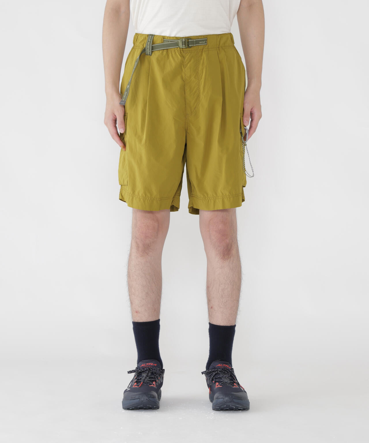 oversized cargo short pants (M) | and wander（アンドワンダー