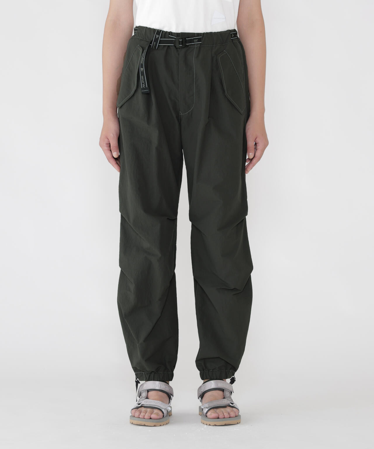 ottomancloth side zip hem pants | and wander（アンドワンダー