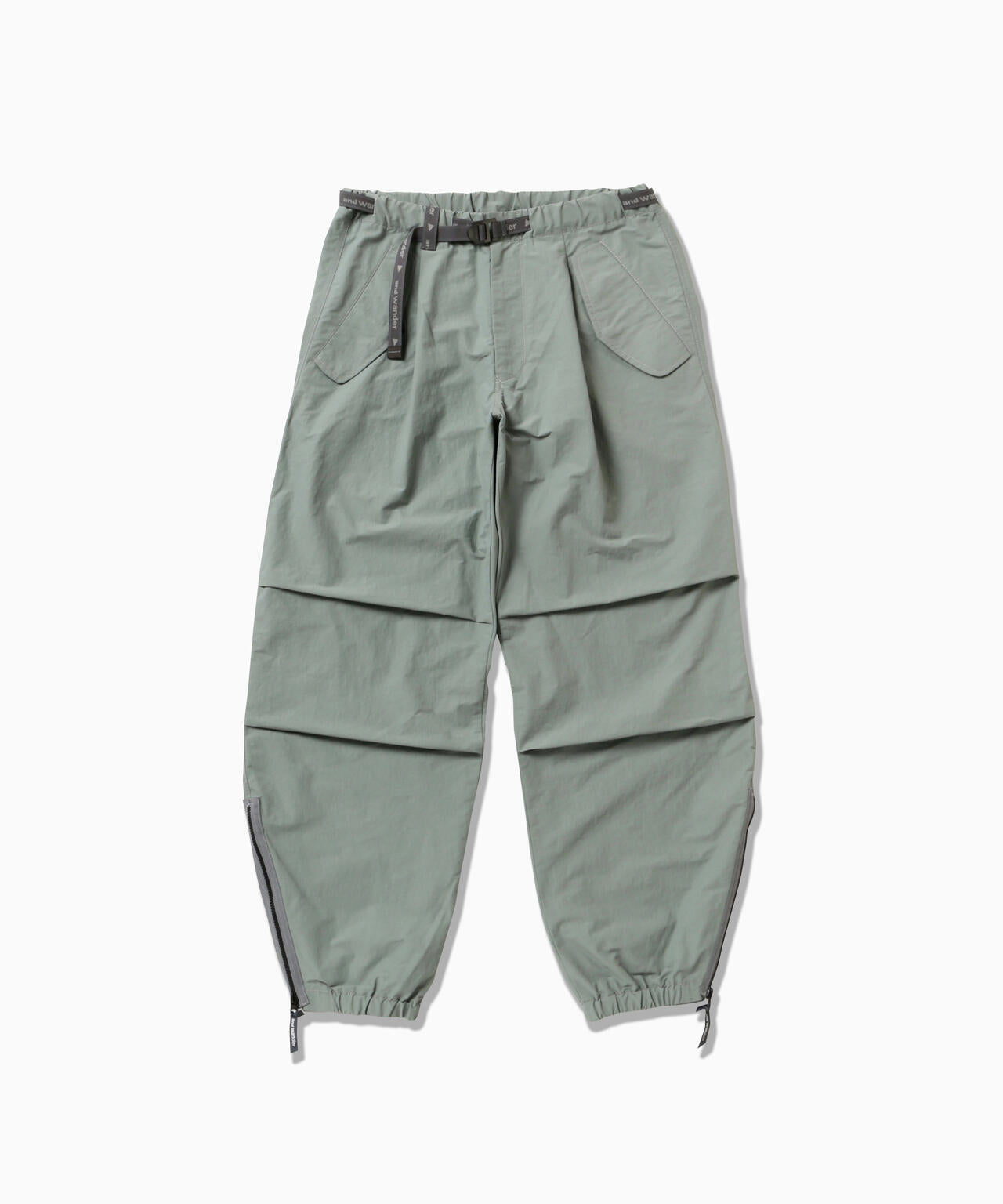 ottomancloth side zip hem pants | and wander（アンドワンダー