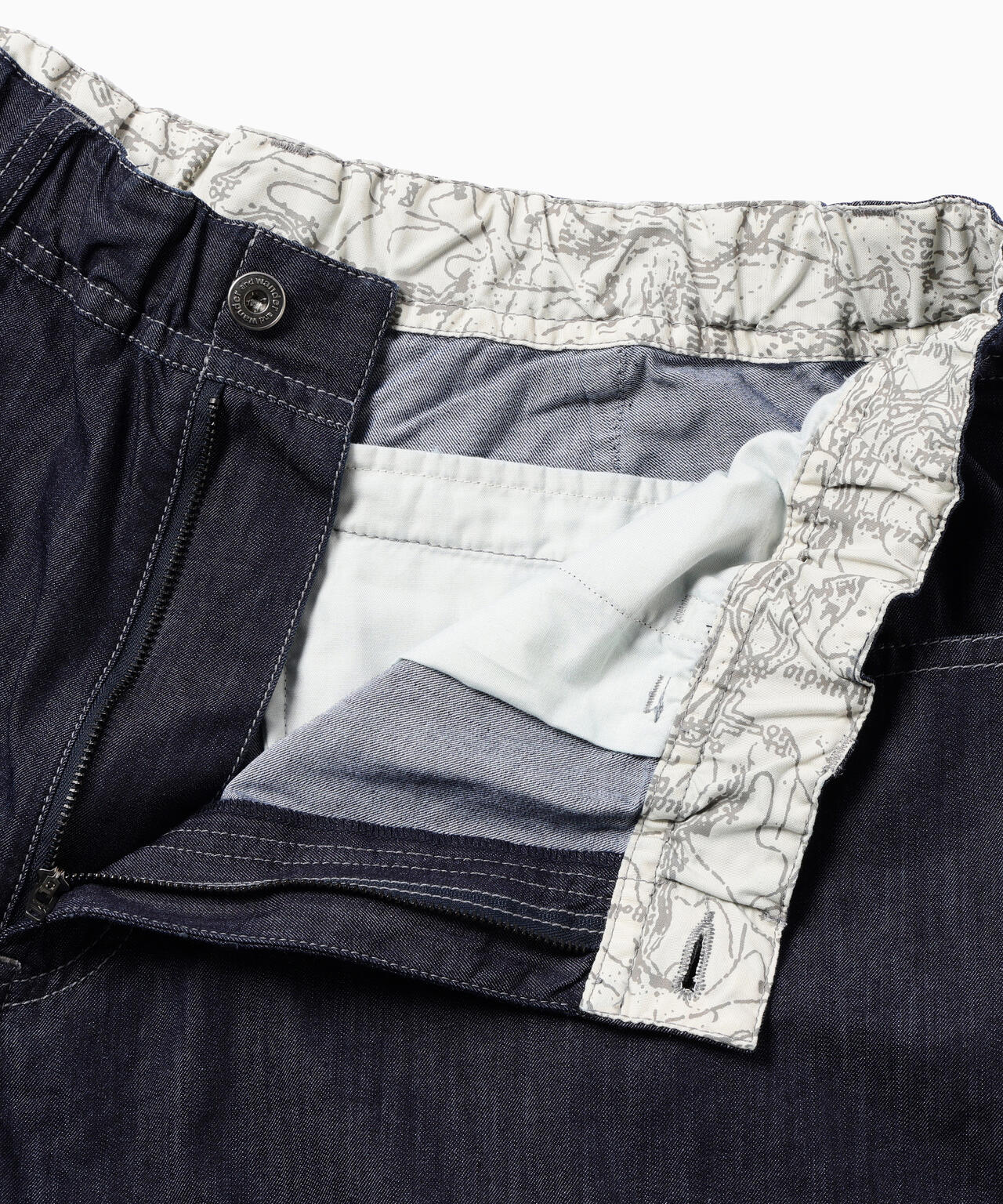 dry easy denim wide pants | and wander（アンドワンダー） ｜【公式