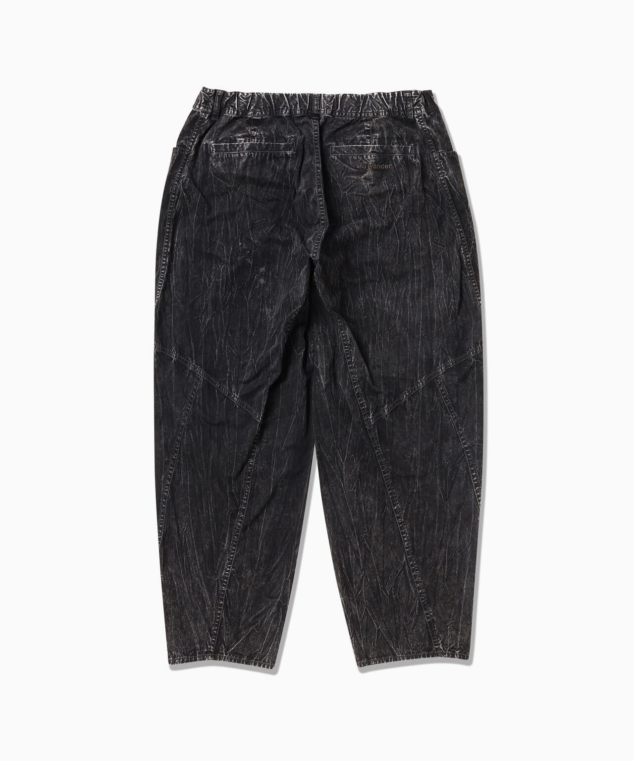 bleach twill wide pants