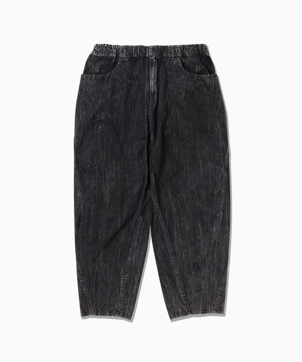bleach twill wide pants