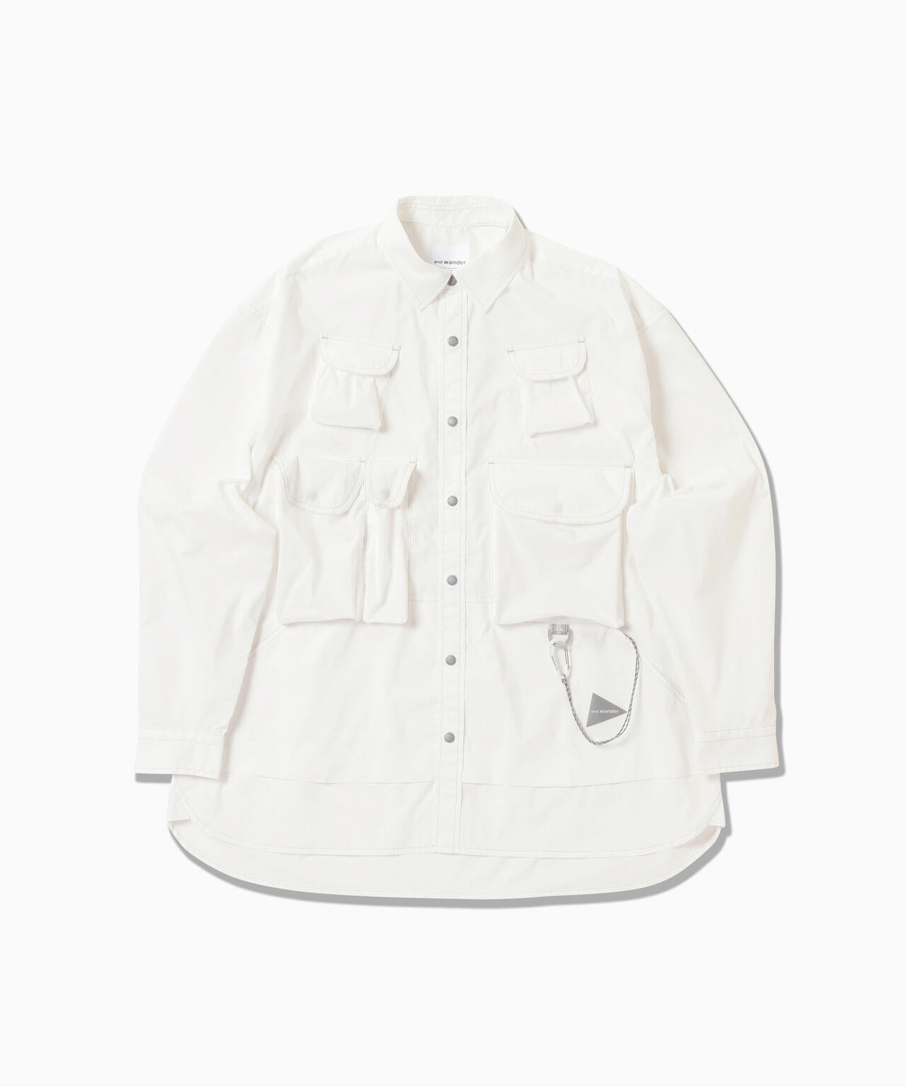 multi pocket LS shirt (M) | and wander（アンドワンダー） ｜【公式