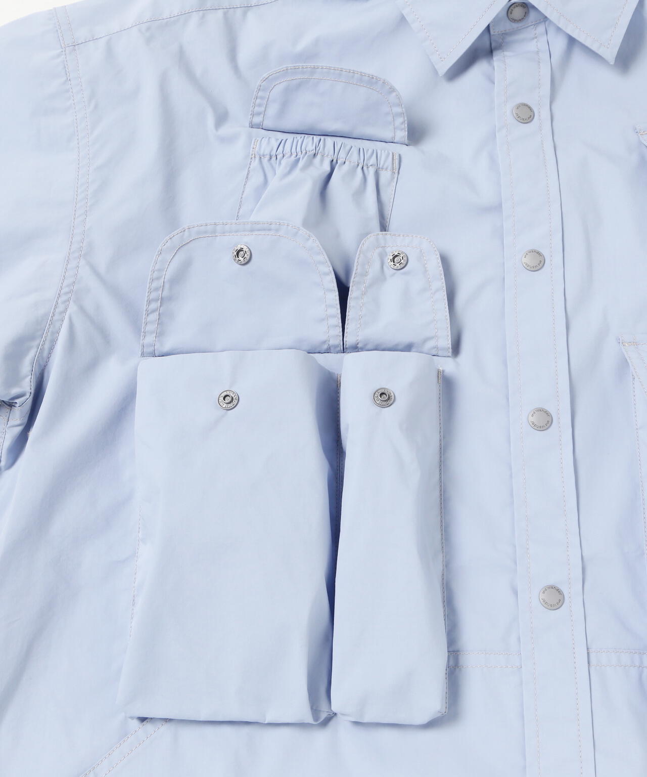 multi pocket LS shirt (M) | and wander（アンドワンダー） ｜【公式