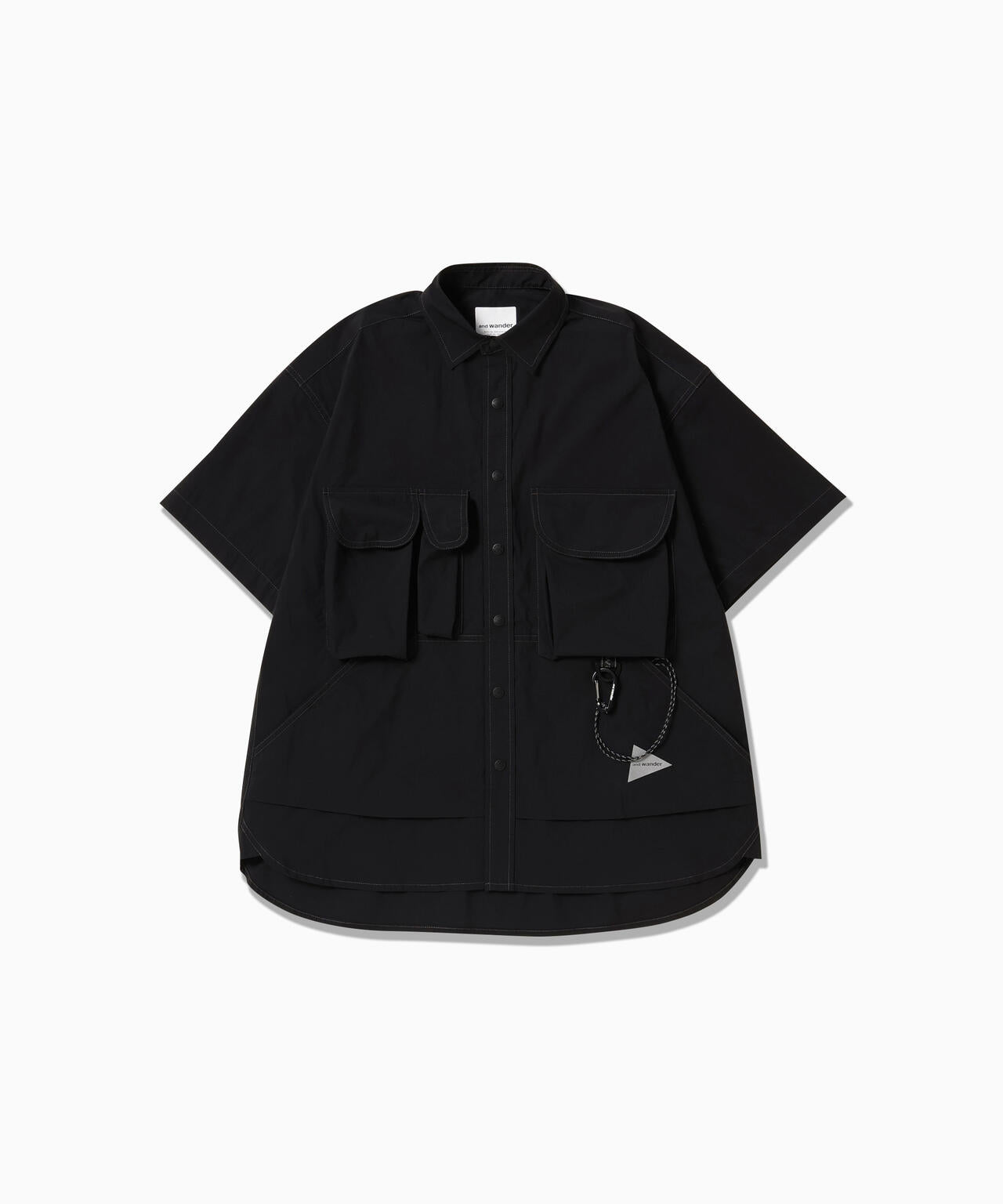 multi pocket SS shirt (M) | and wander（アンドワンダー） ｜【公式