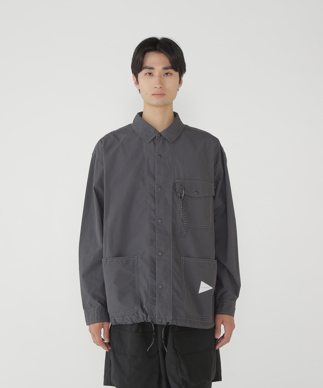 CORDURA cotton rip shirt jacket | and wander（アンドワンダー