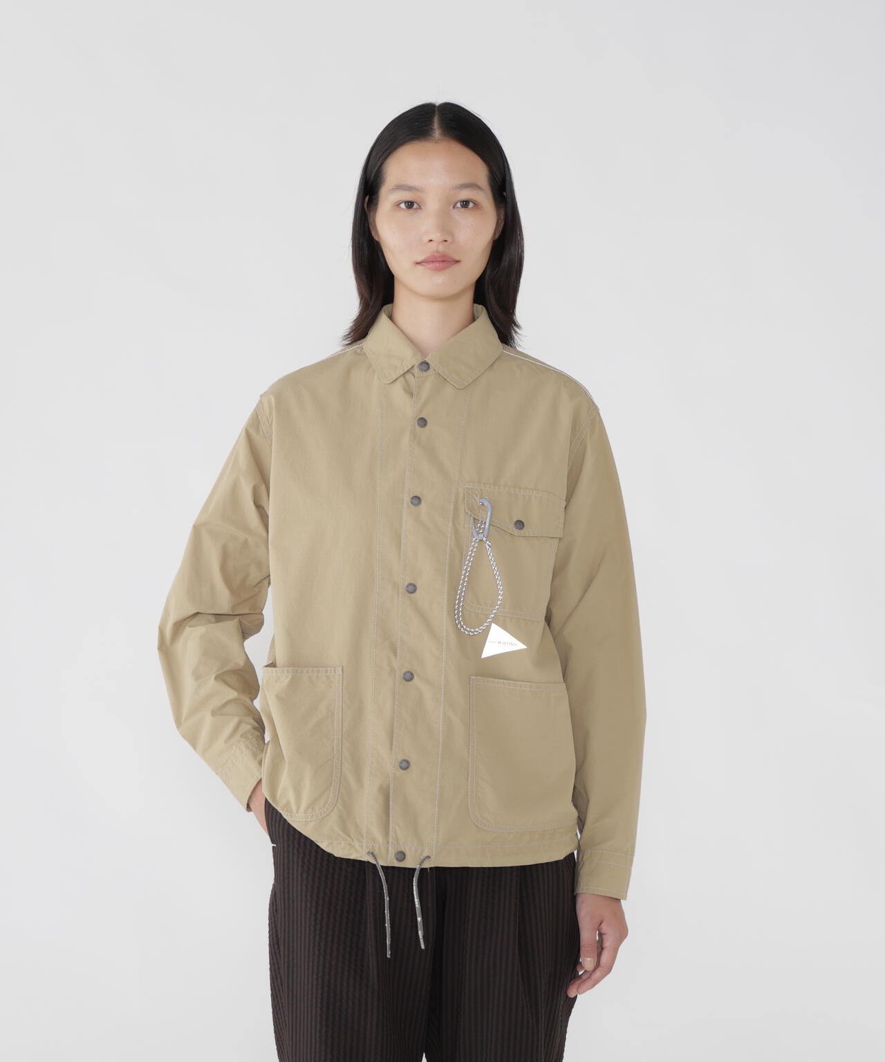 CORDURA cotton rip shirt jacket | and wander（アンドワンダー