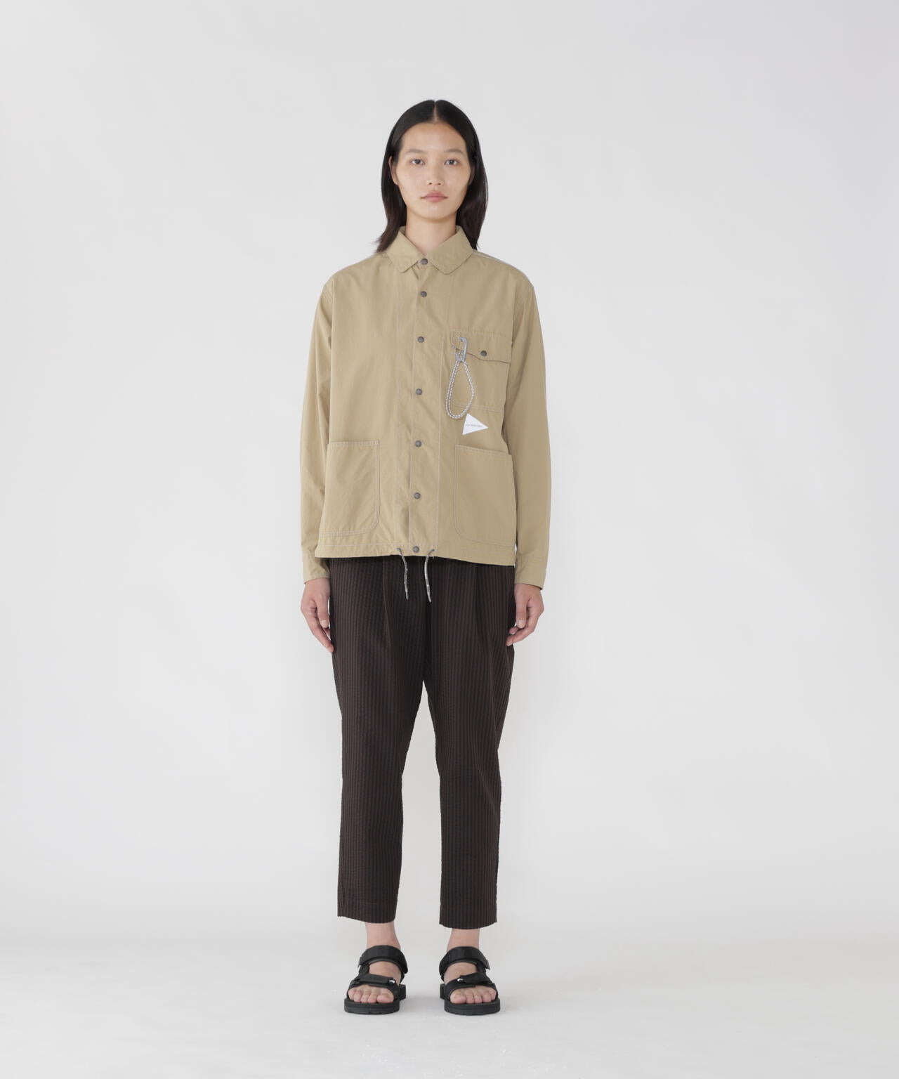 CORDURA cotton rip shirt jacket | and wander（アンドワンダー