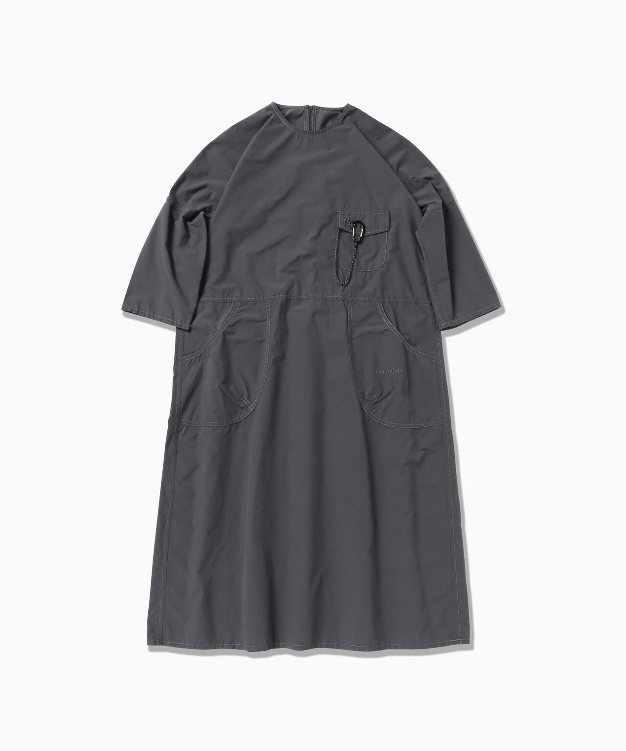 CORDURA cotton rip dress (W) | and wander（アンドワンダー