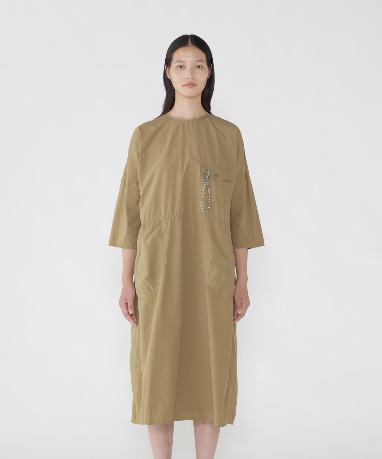 CORDURA cotton rip dress (W) | and wander（アンドワンダー