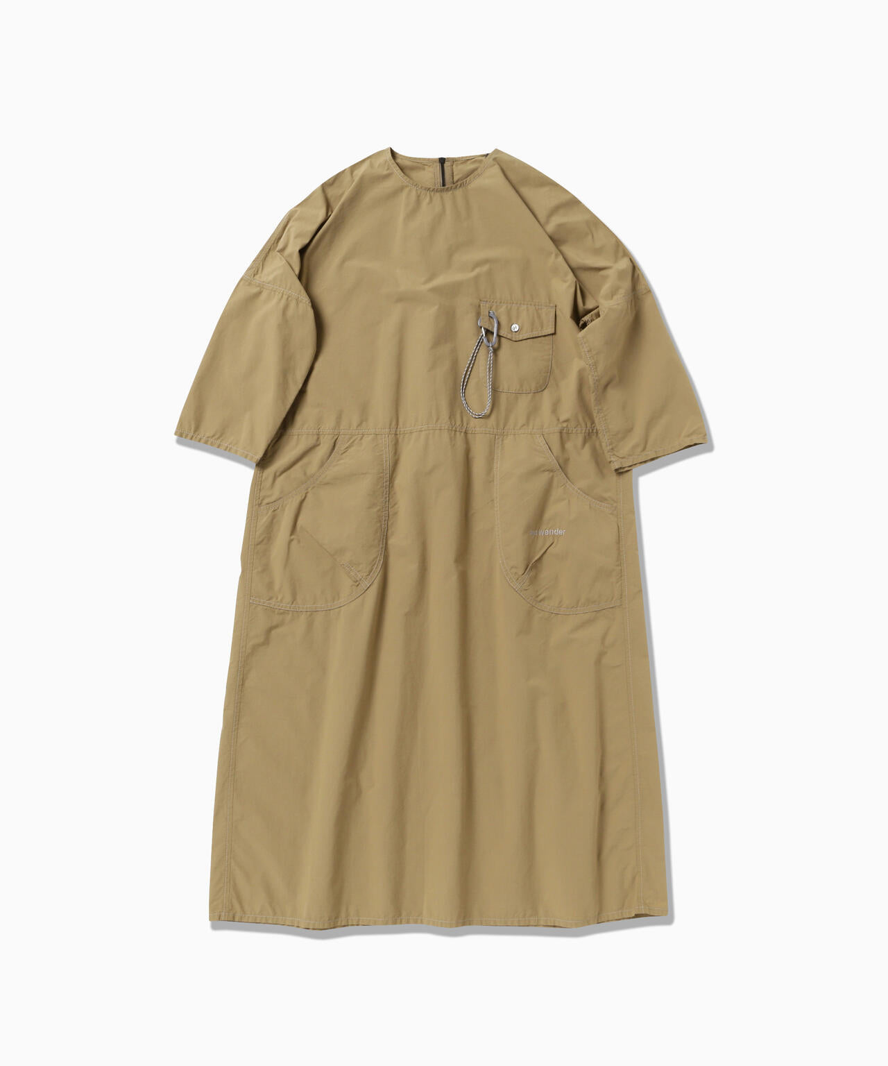 CORDURA cotton rip dress (W) | and wander（アンドワンダー