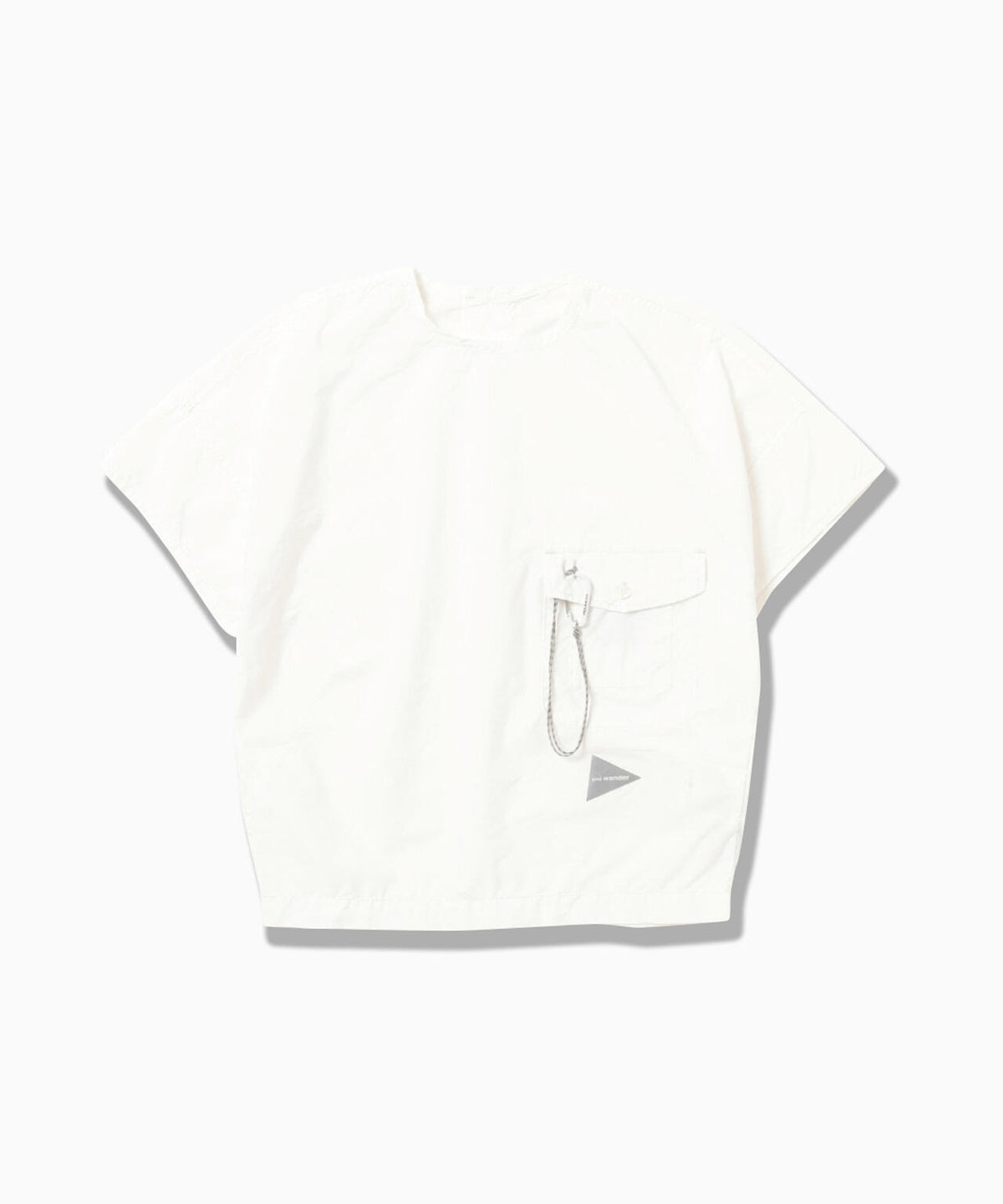 CORDURA typewriter SS pullover (W) | and wander（アンドワンダー 