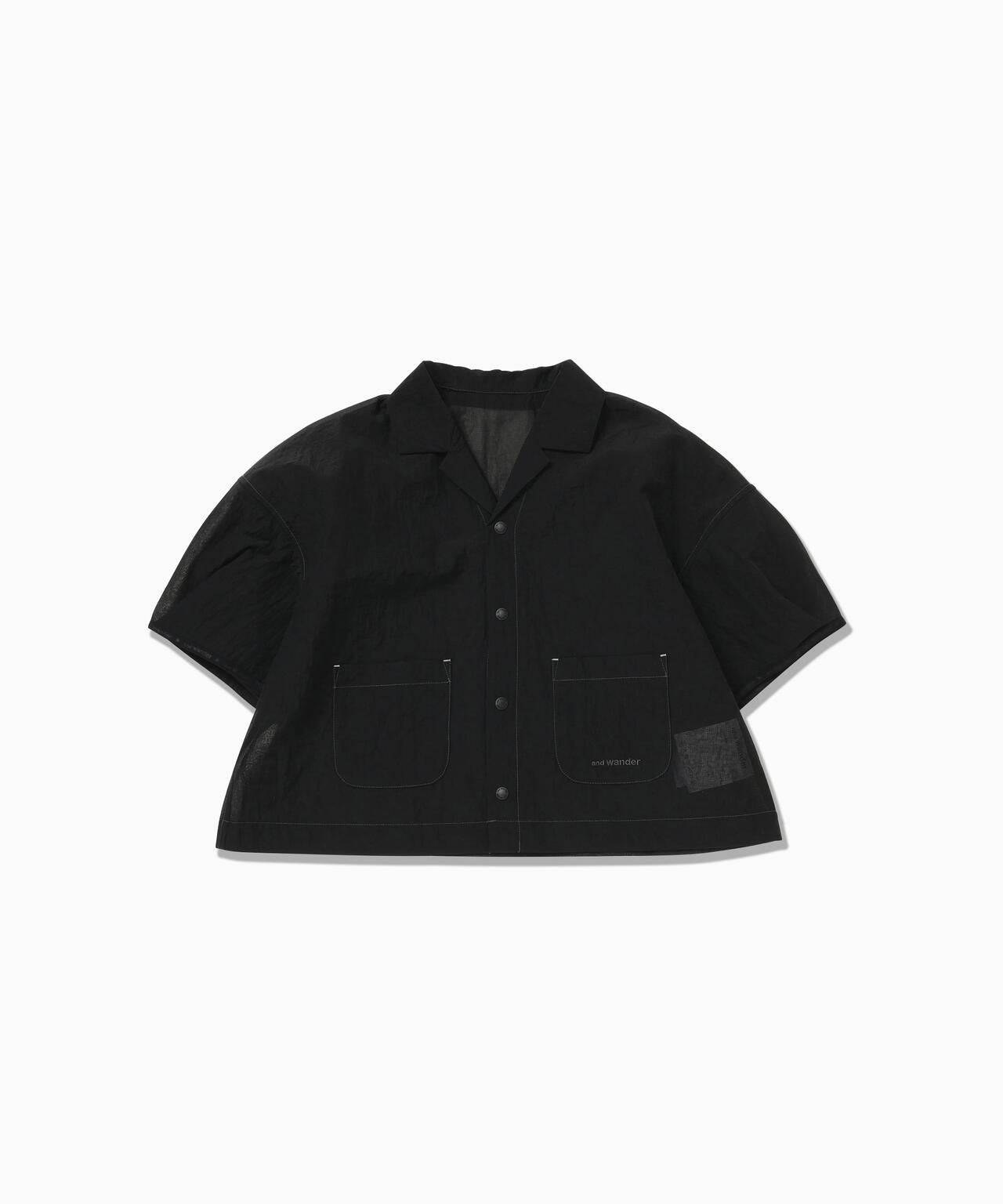 sheer ripstop SS shirt (W) | and wander（アンドワンダー） ｜【公式