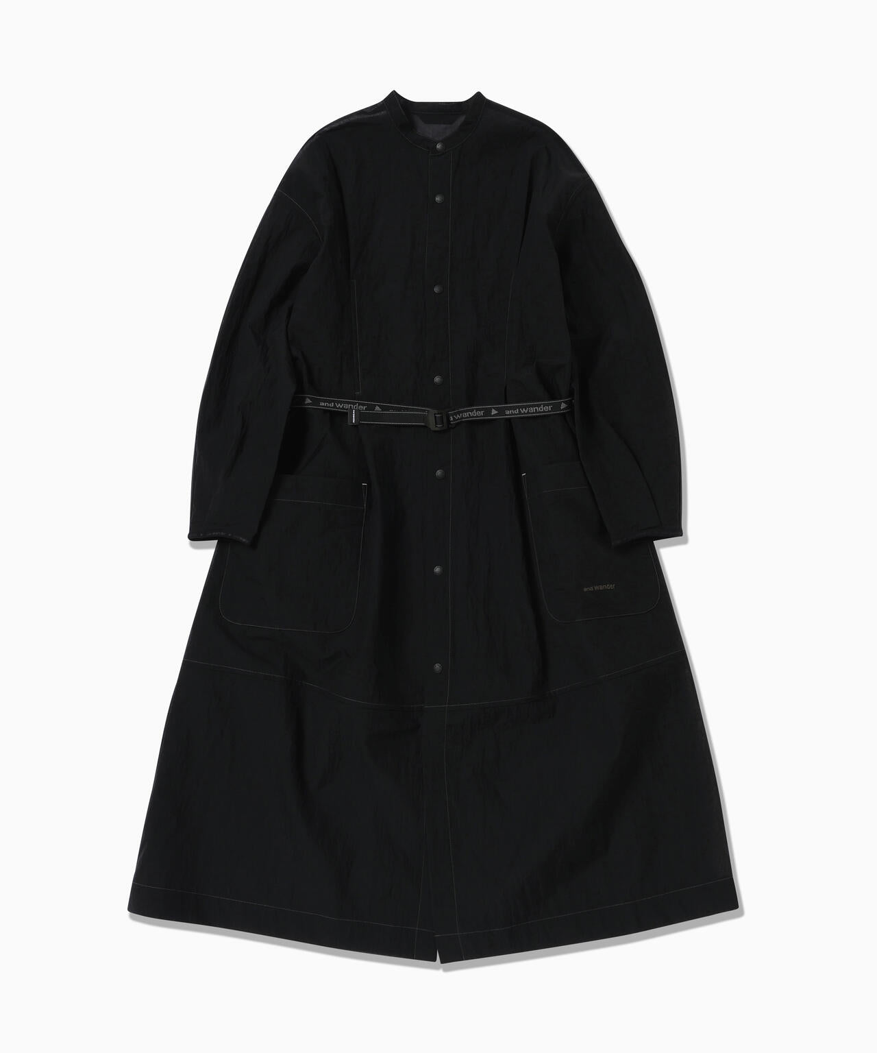sheer ripstop long shirt (W) | and wander（アンドワンダー
