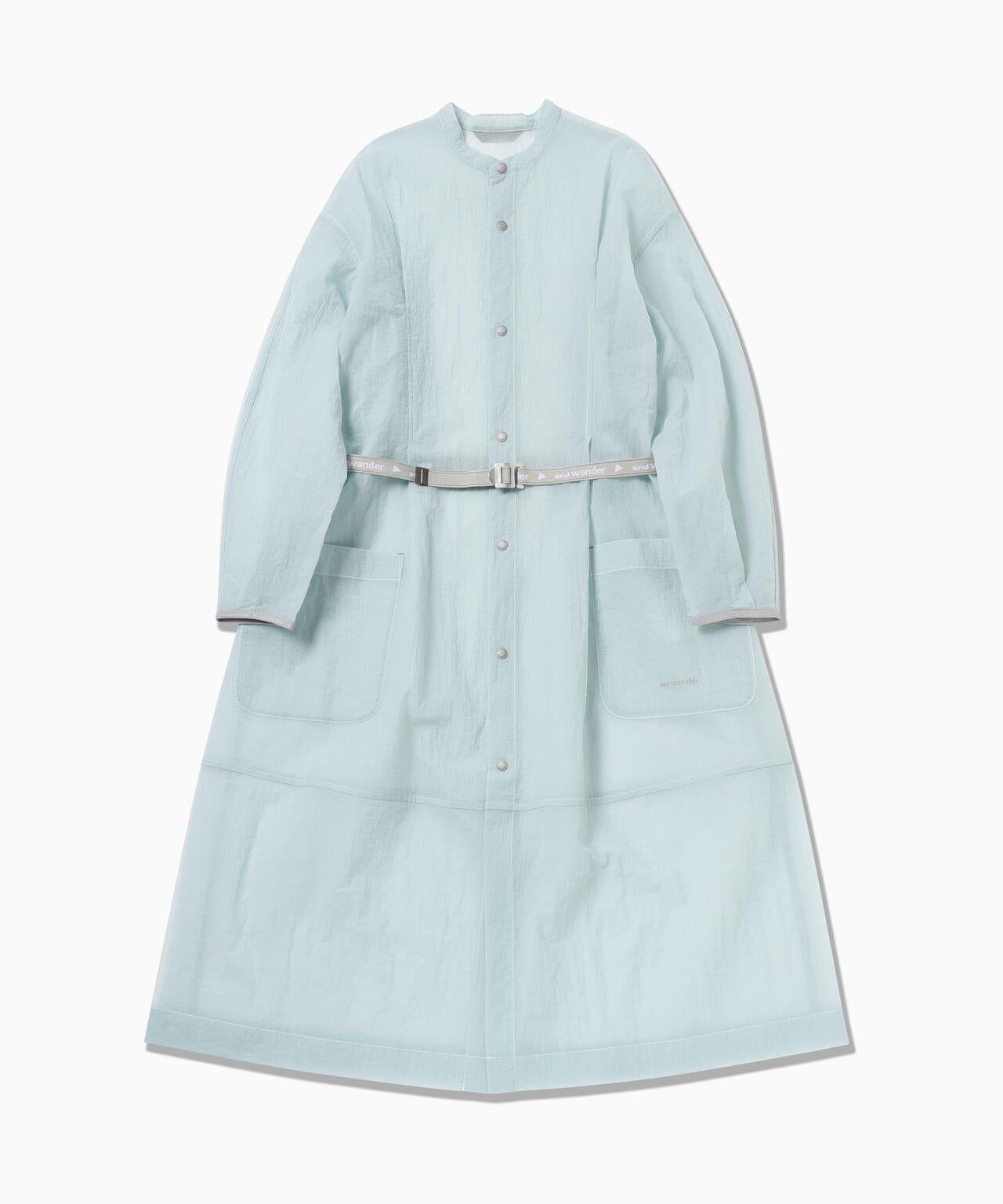 sheer ripstop long shirt (W) | and wander（アンドワンダー